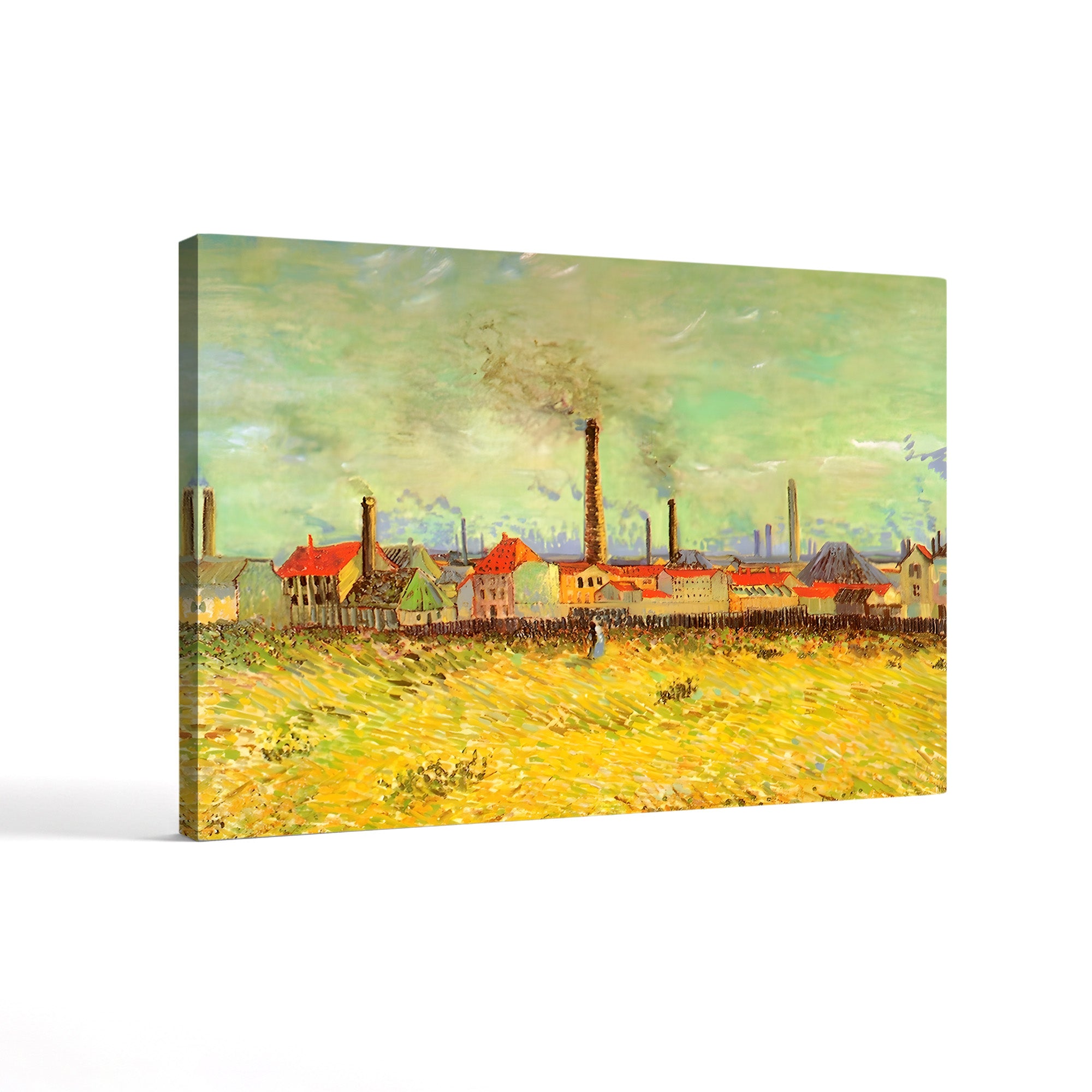 Factories at Asnières – Vincent van Gogh Wall Art | Post-Impressionist Industrial Canvas Print