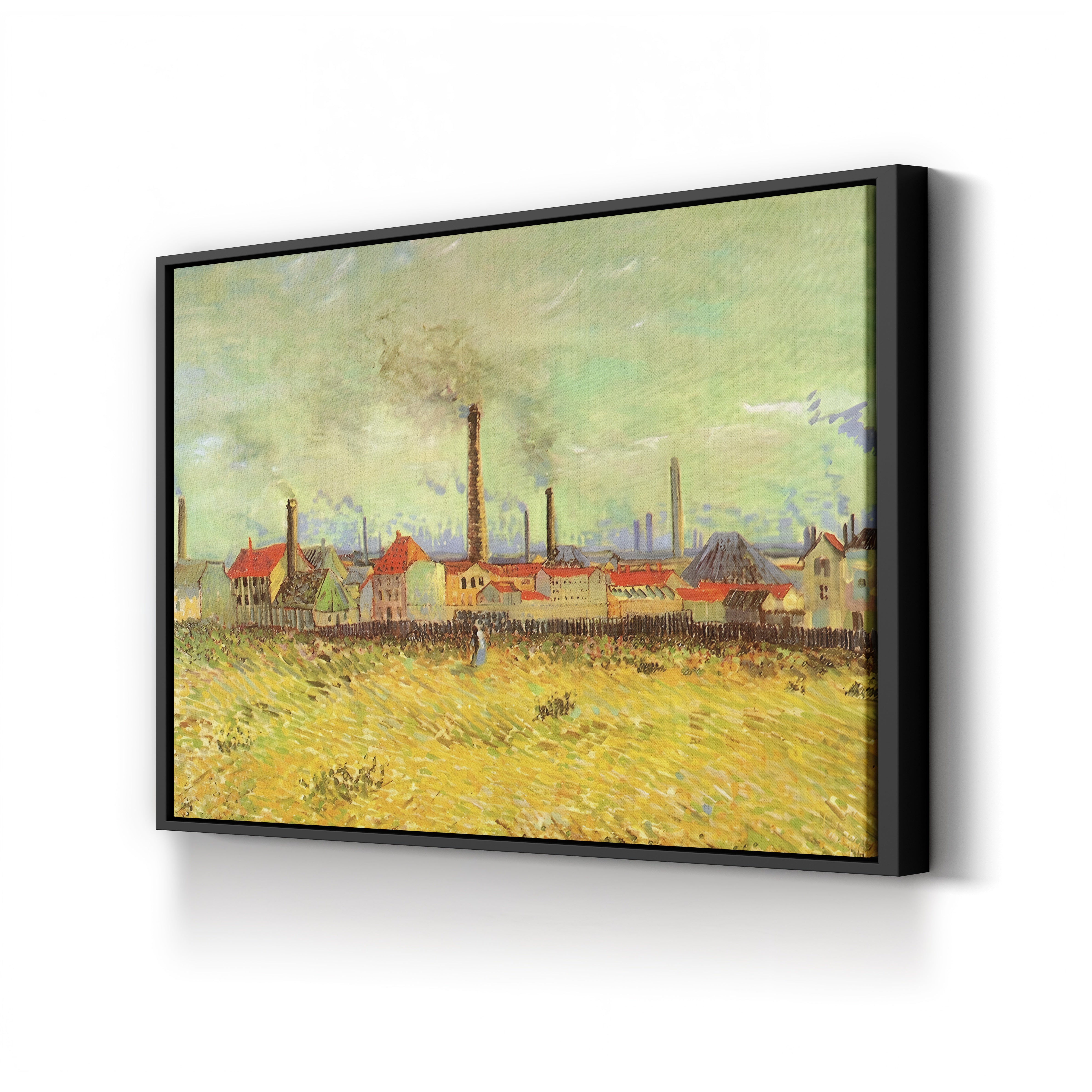 Factories at Asnières – Vincent van Gogh Wall Art | Post-Impressionist Industrial Canvas Print