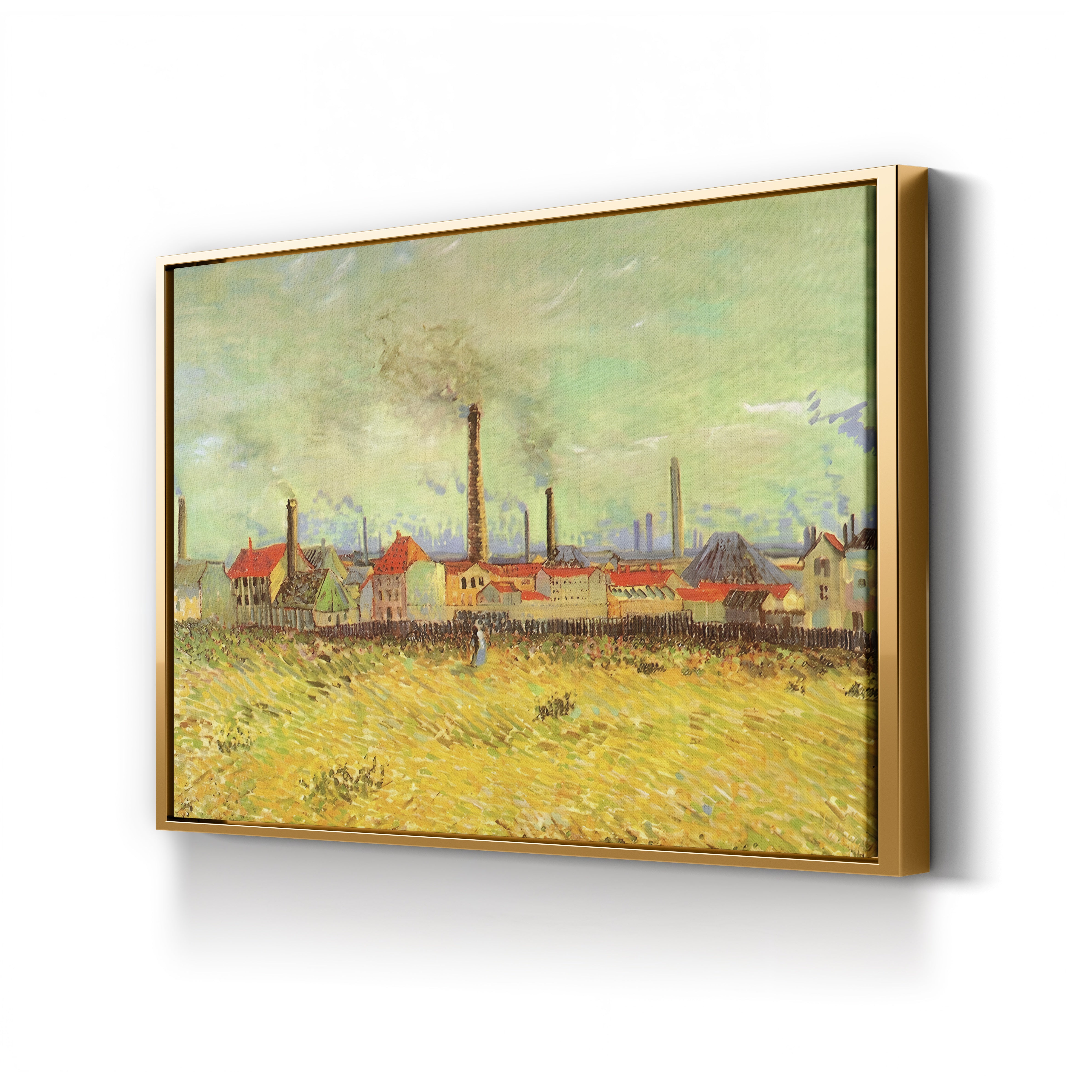 Factories at Asnières – Vincent van Gogh Wall Art | Post-Impressionist Industrial Canvas Print