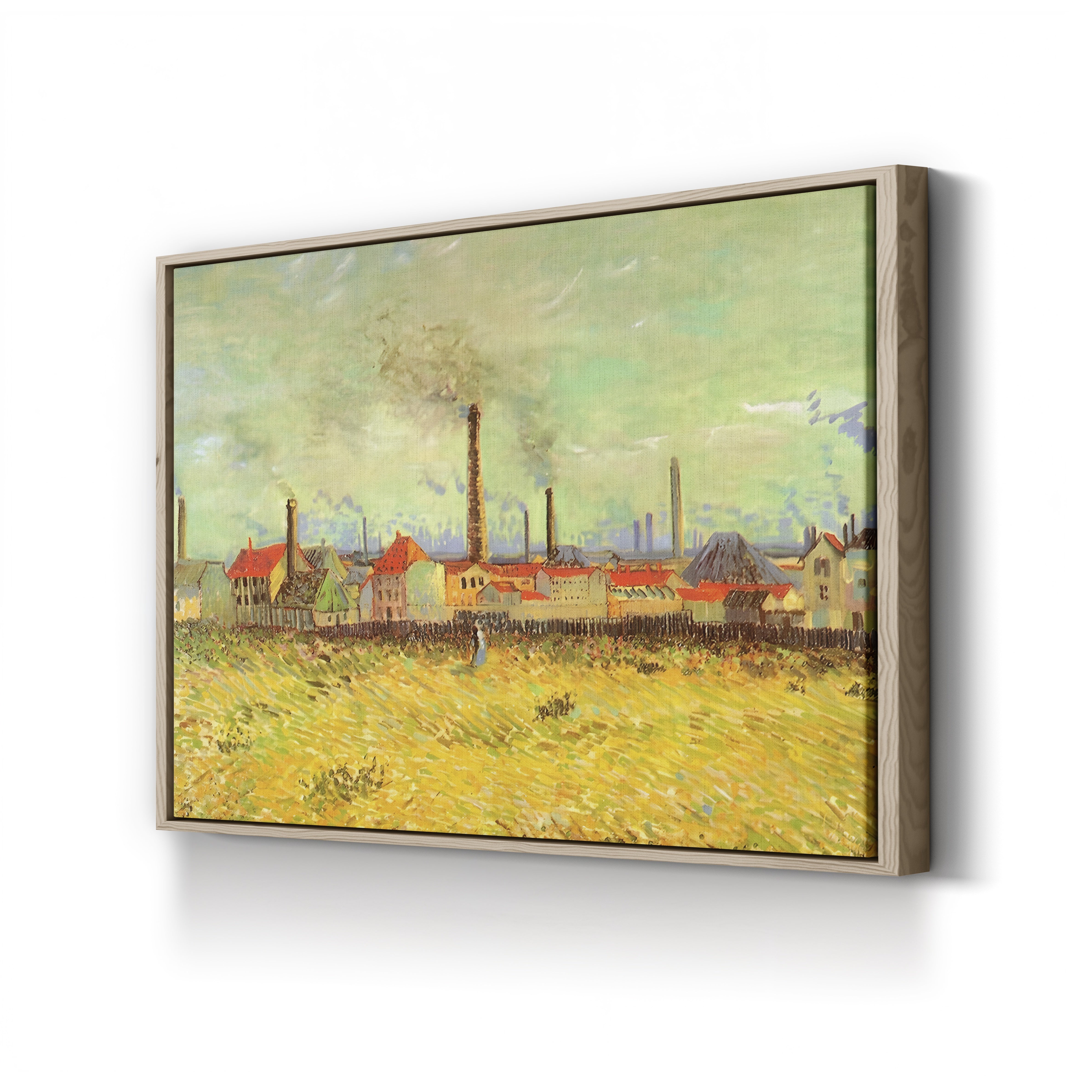 Factories at Asnières – Vincent van Gogh Wall Art | Post-Impressionist Industrial Canvas Print
