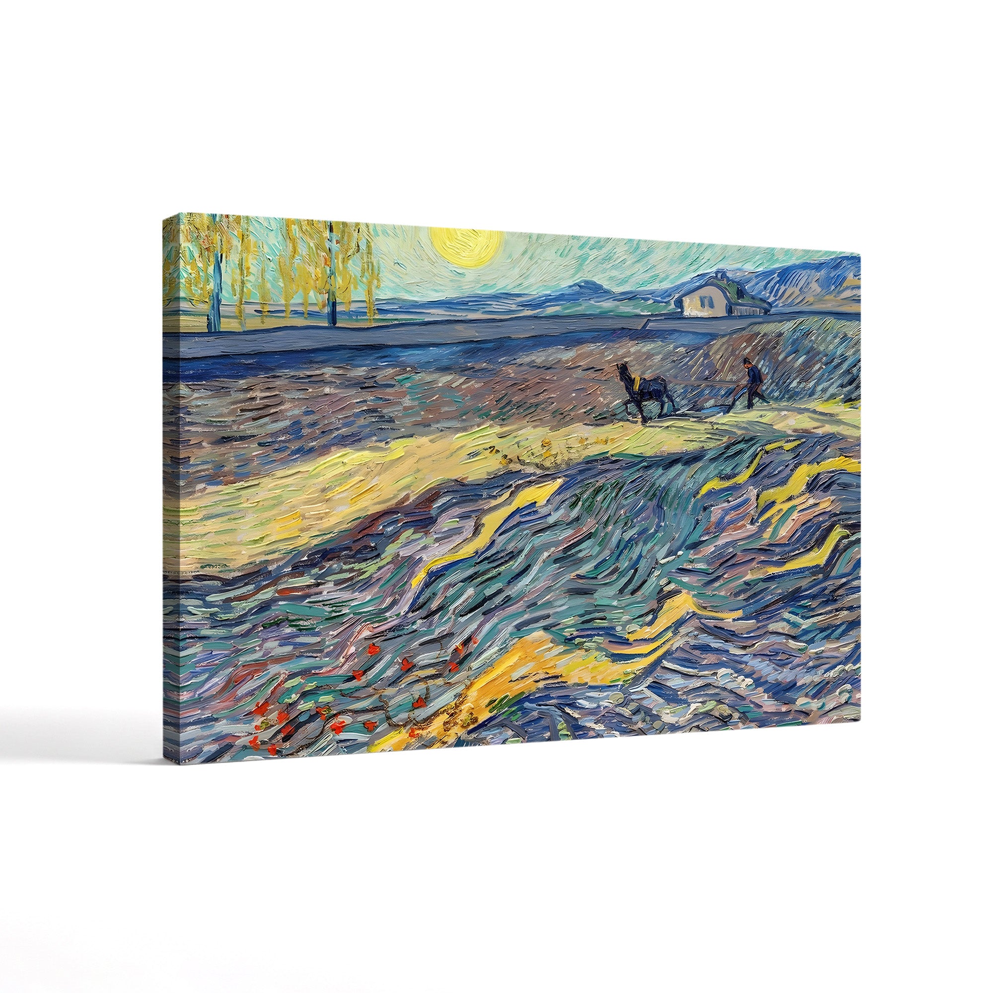 Farmer in a Field – Vincent van Gogh Wall Art | Post-Impressionist Landscape Canvas Print