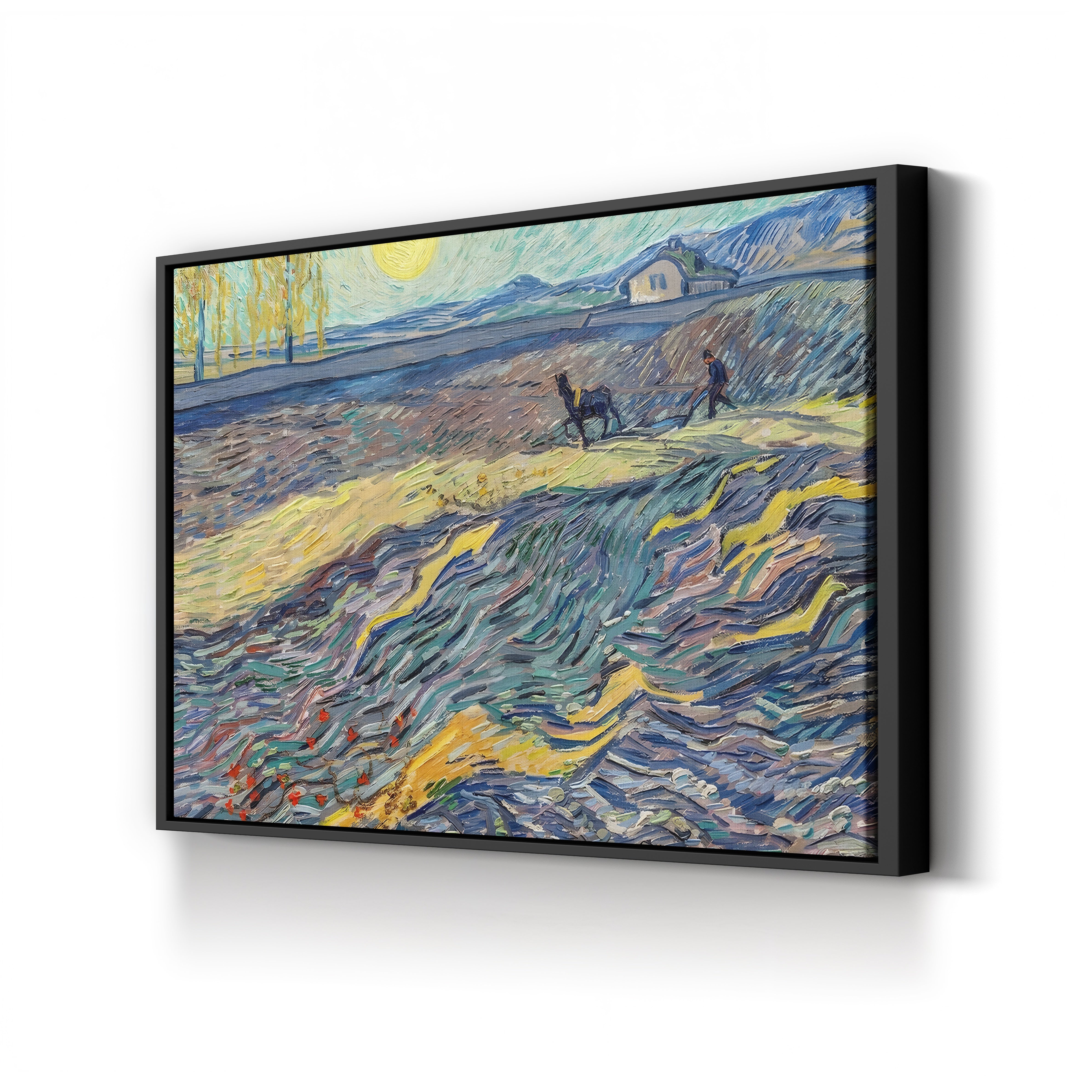 Farmer in a Field – Vincent van Gogh Wall Art | Post-Impressionist Landscape Canvas Print