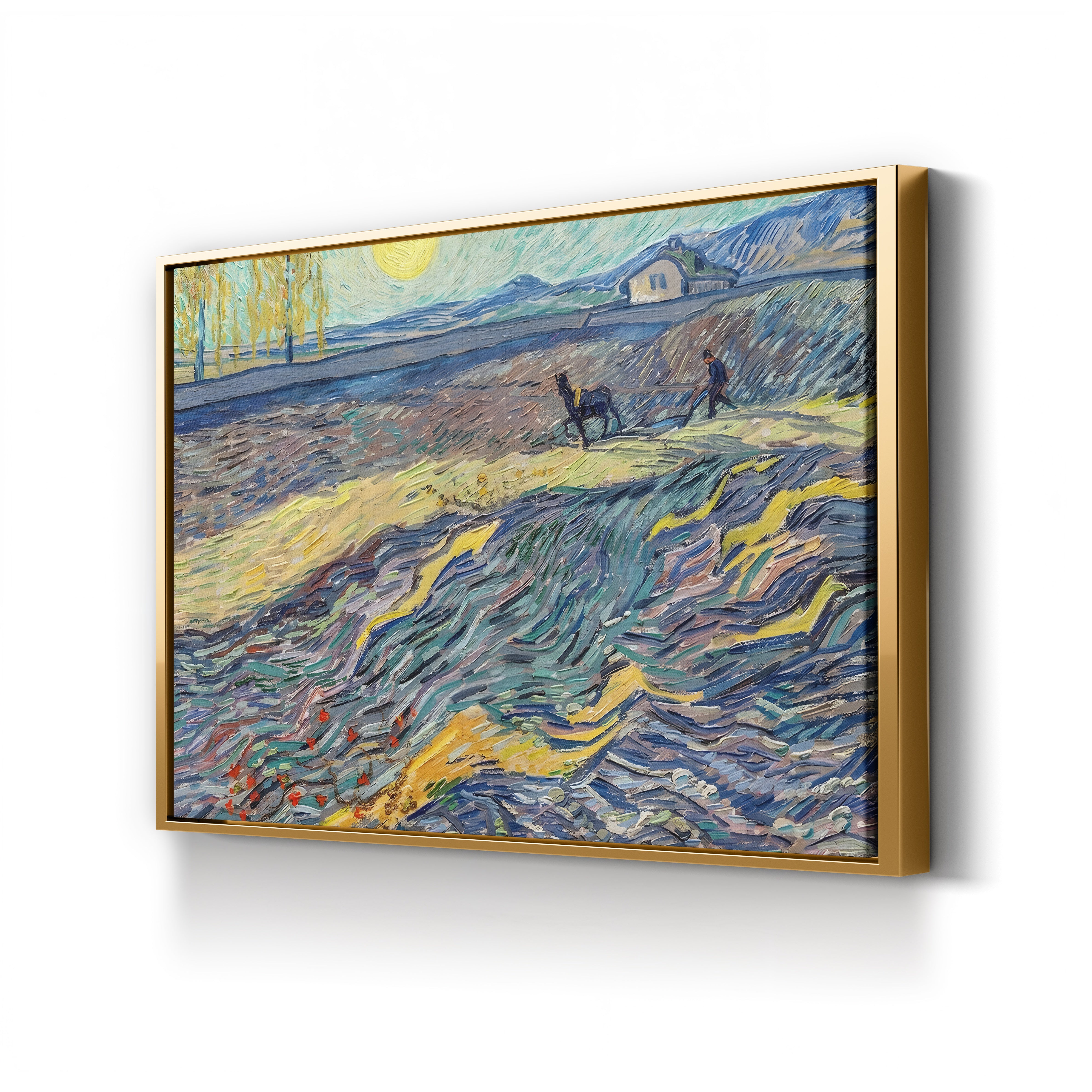 Farmer in a Field – Vincent van Gogh Wall Art | Post-Impressionist Landscape Canvas Print