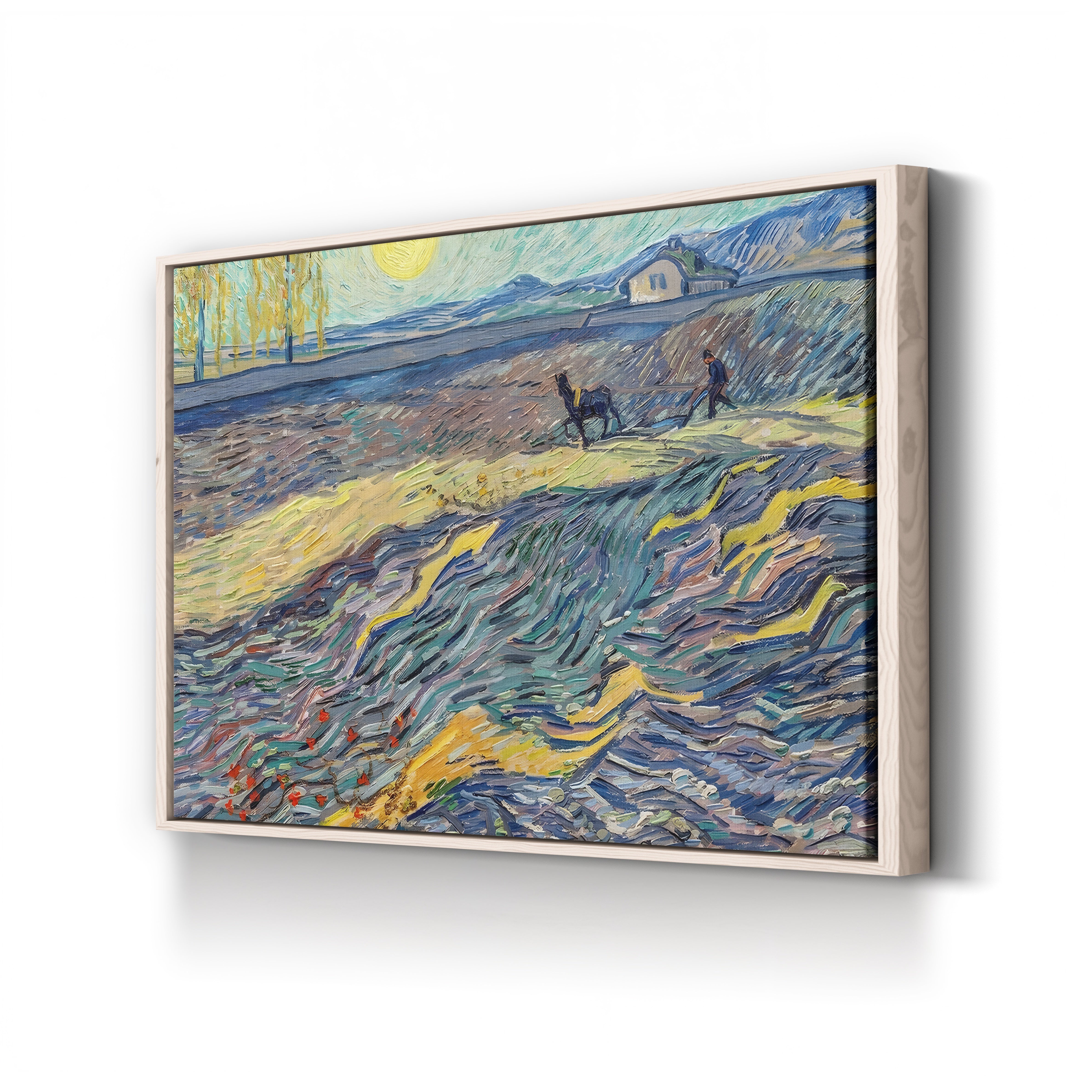 Farmer in a Field – Vincent van Gogh Wall Art | Post-Impressionist Landscape Canvas Print