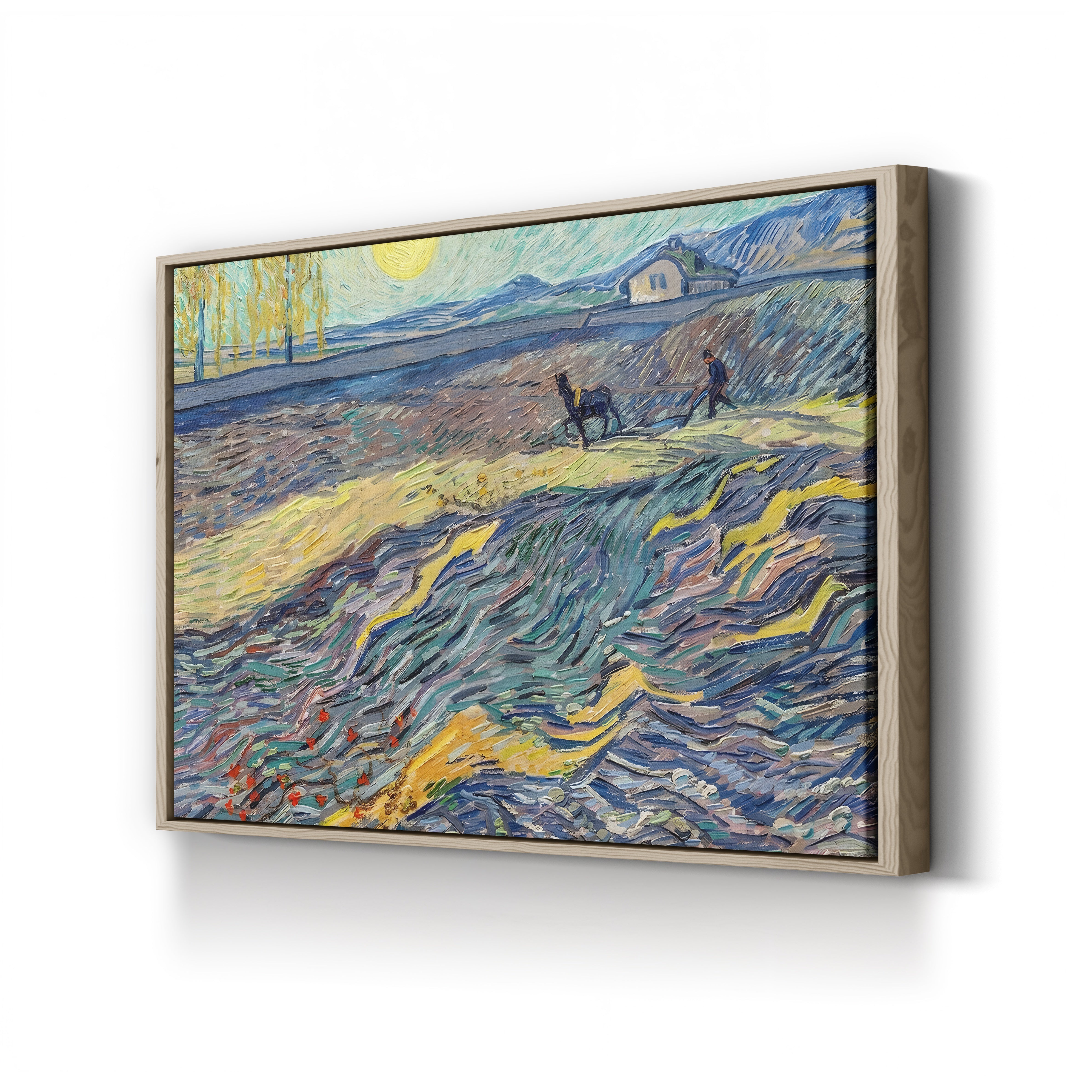 Farmer in a Field – Vincent van Gogh Wall Art | Post-Impressionist Landscape Canvas Print