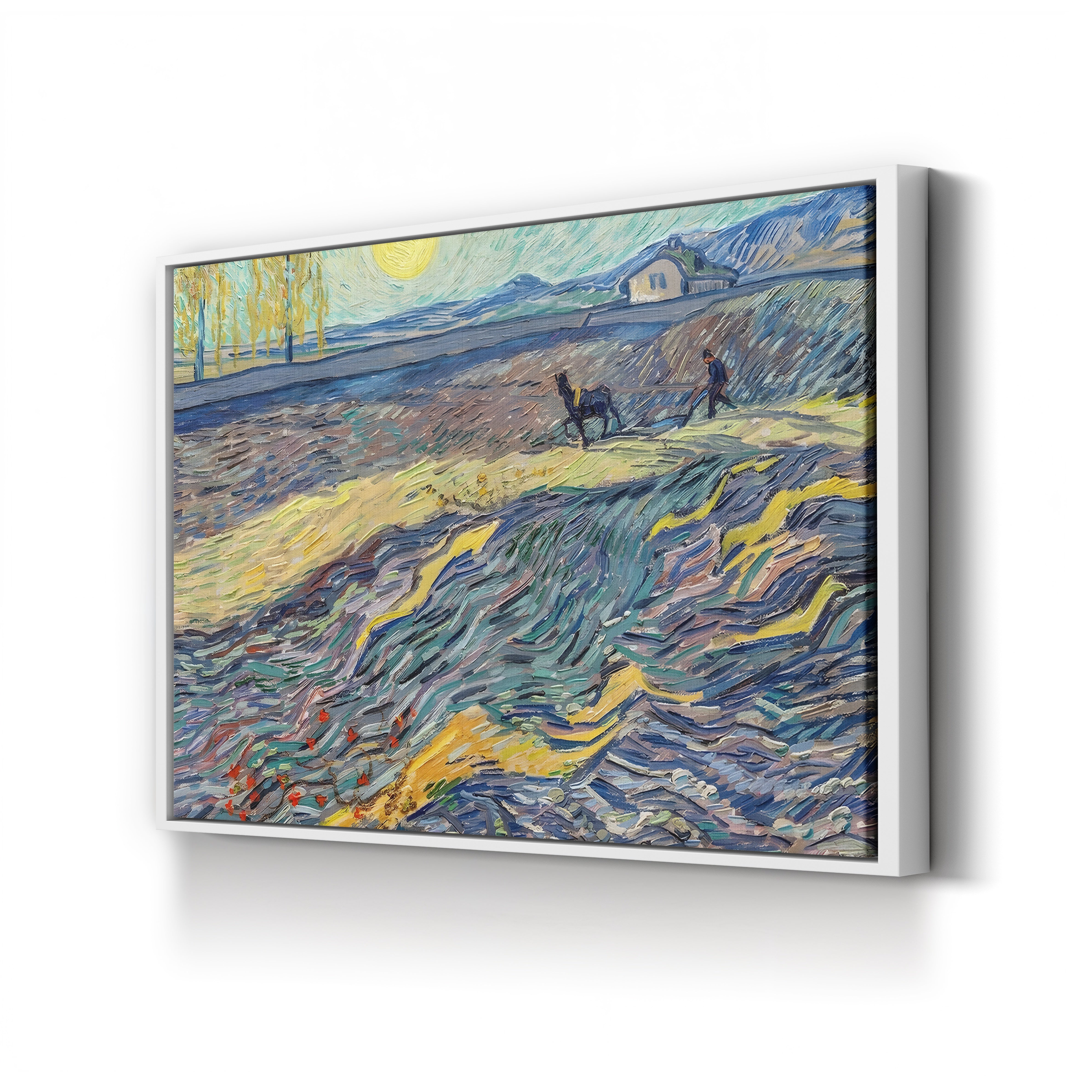 Farmer in a Field – Vincent van Gogh Wall Art | Post-Impressionist Landscape Canvas Print