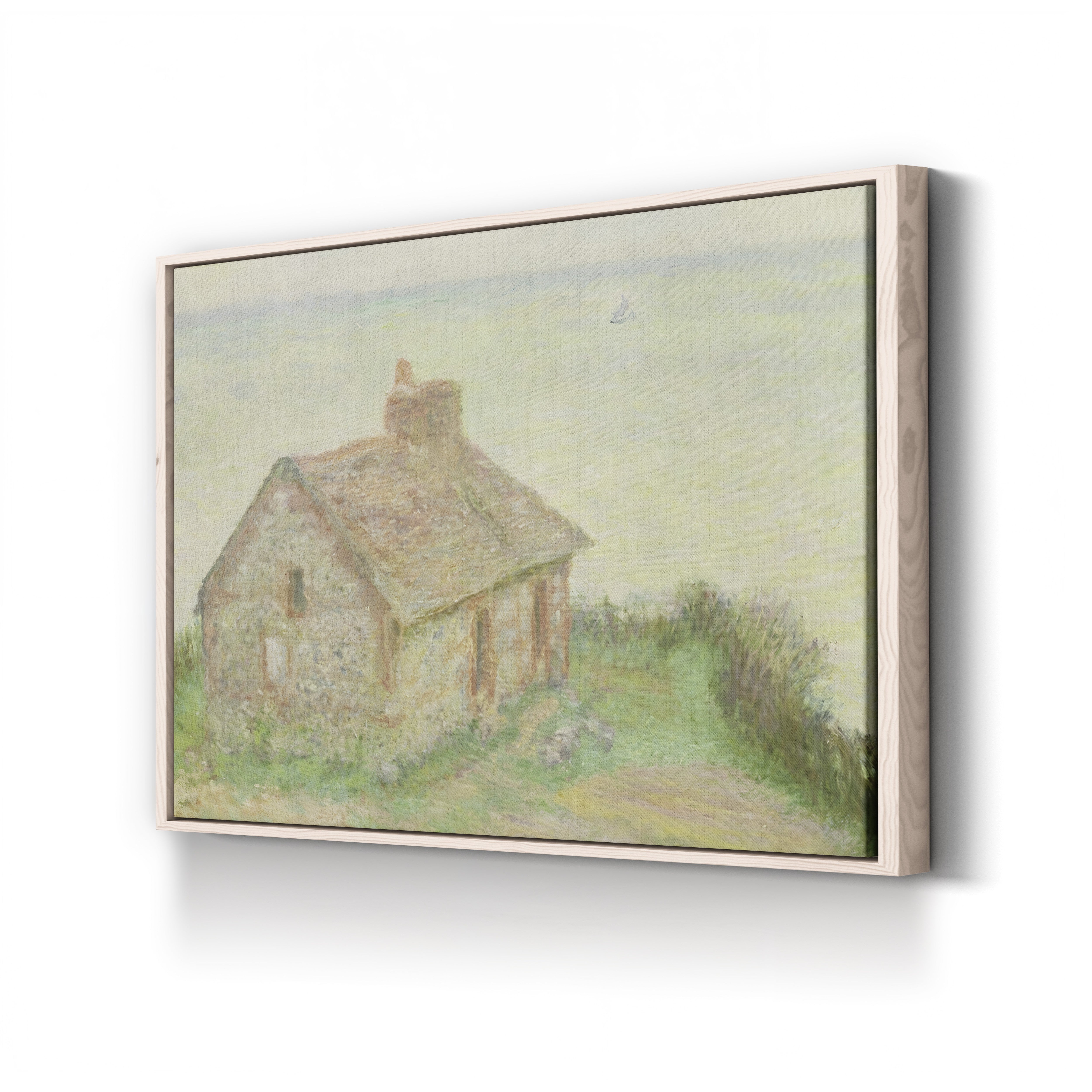 The Customs House, Pink Effect (La Maison du Douanier, effet rose), 1897 by Claude Monet