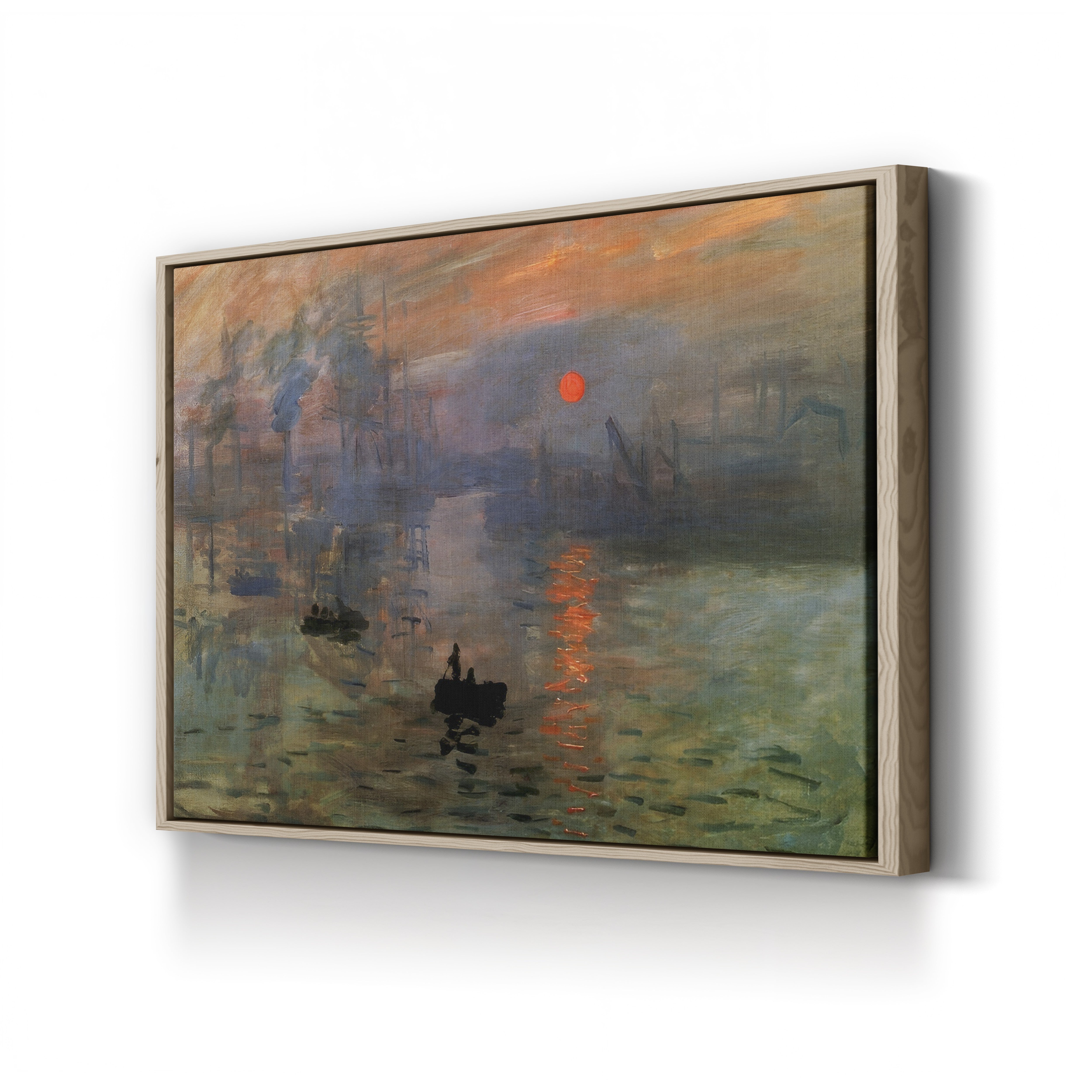 Impression, Sunrise – Claude Monet Wall Art | Foundational Impressionist Harbour Canvas Print