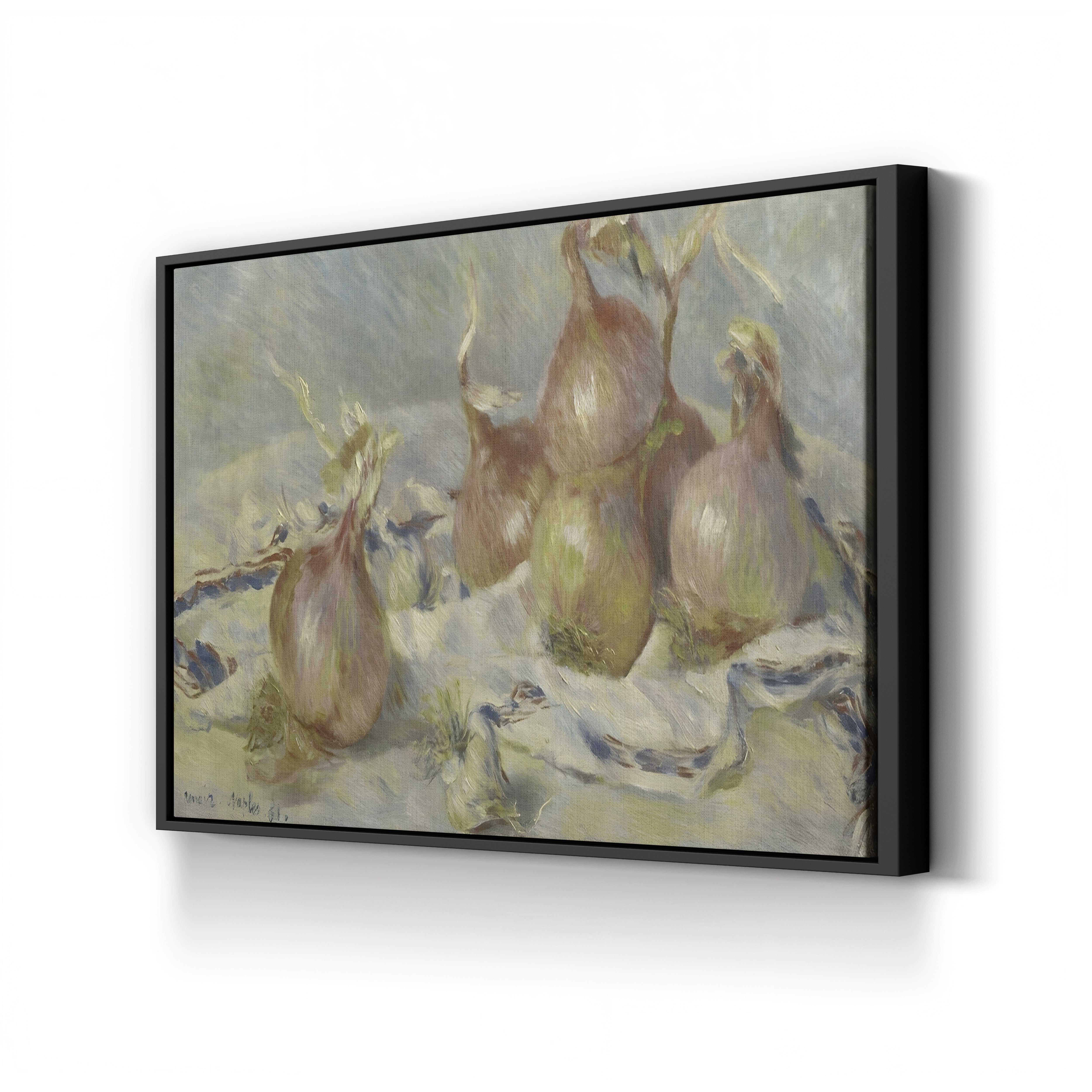 Onions, 1881 – Pierre-Auguste Renoir Wall Art | Impressionist Still Life Canvas Print