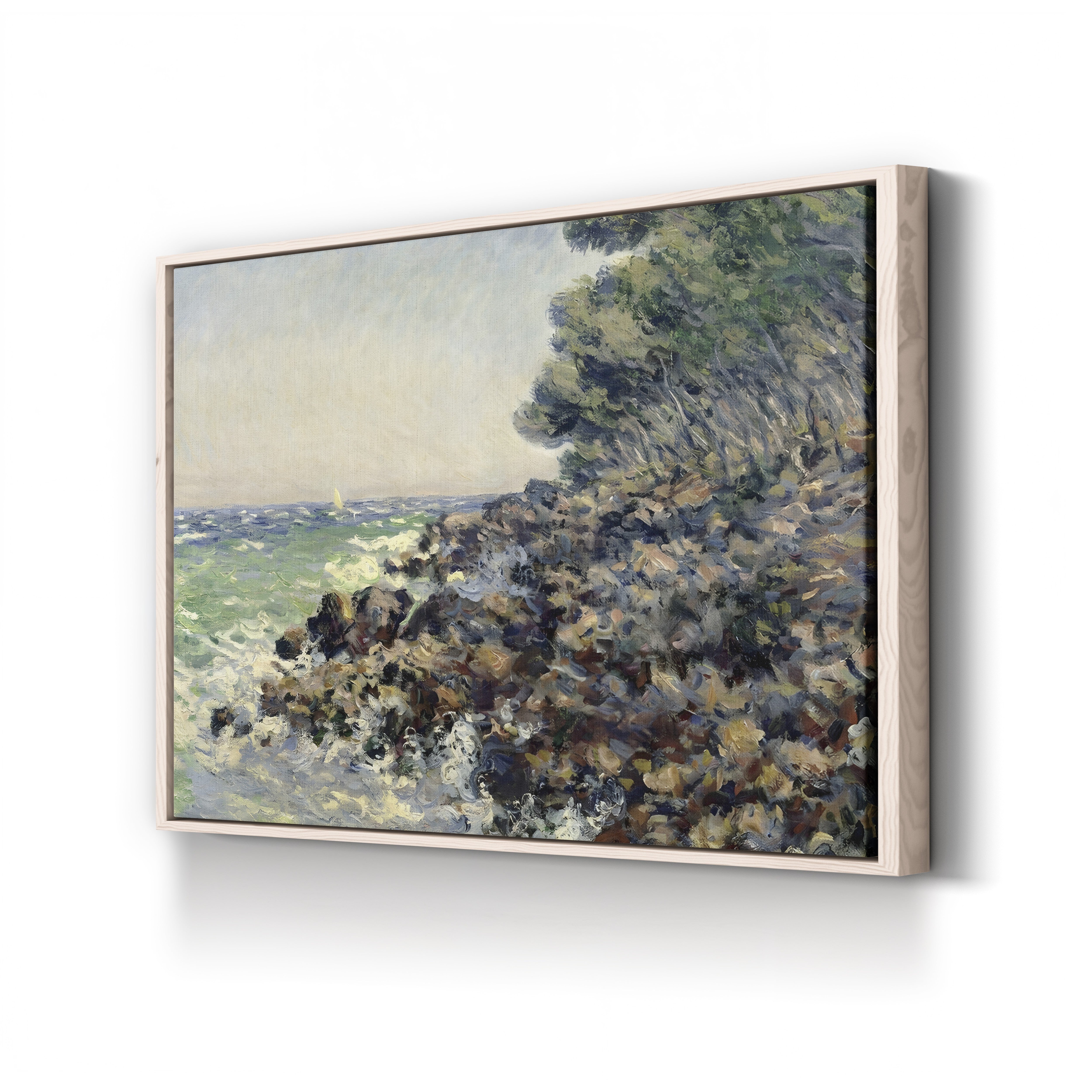 Cap Martin, 1884 – Claude Monet Wall Art | Impressionist Mediterranean Coast Canvas Print