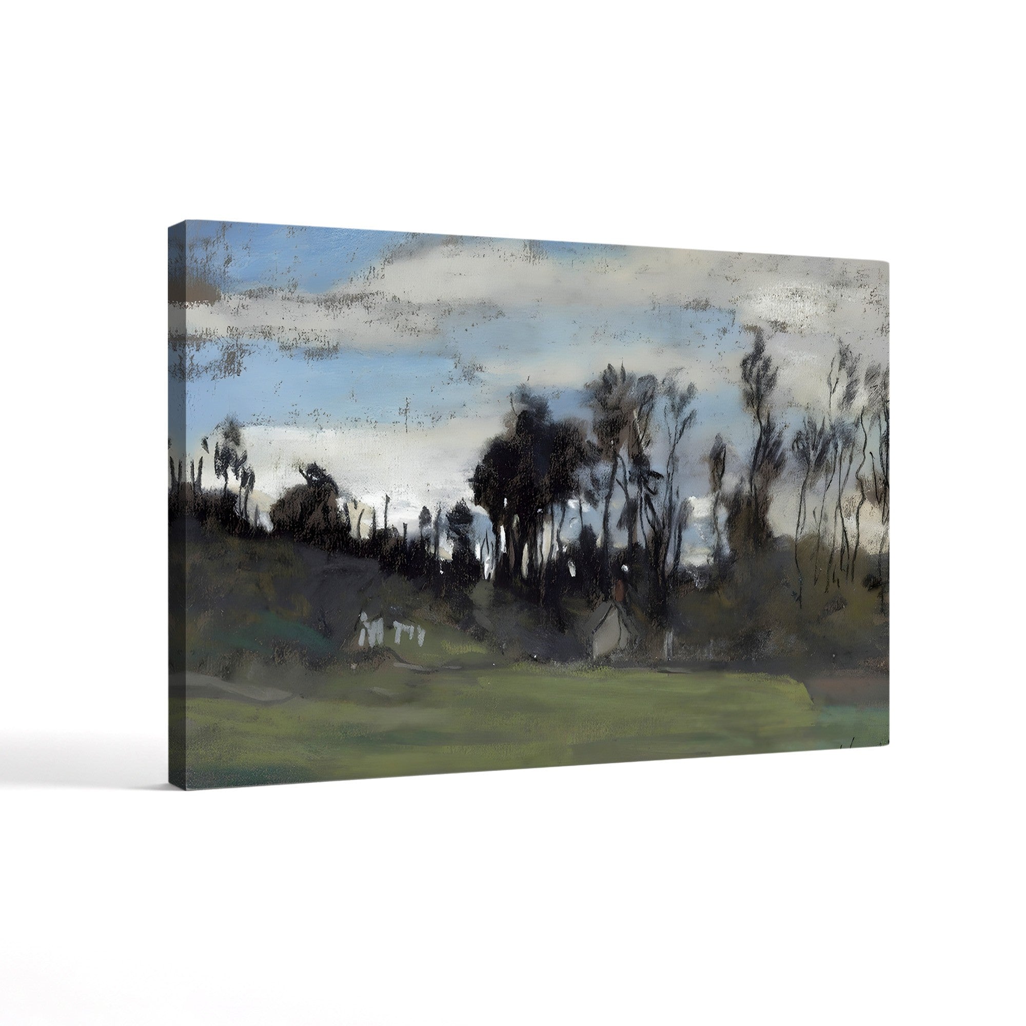 The Meadow Lined with Trees (Le Pré bordé d’arbres) by Claude Monet