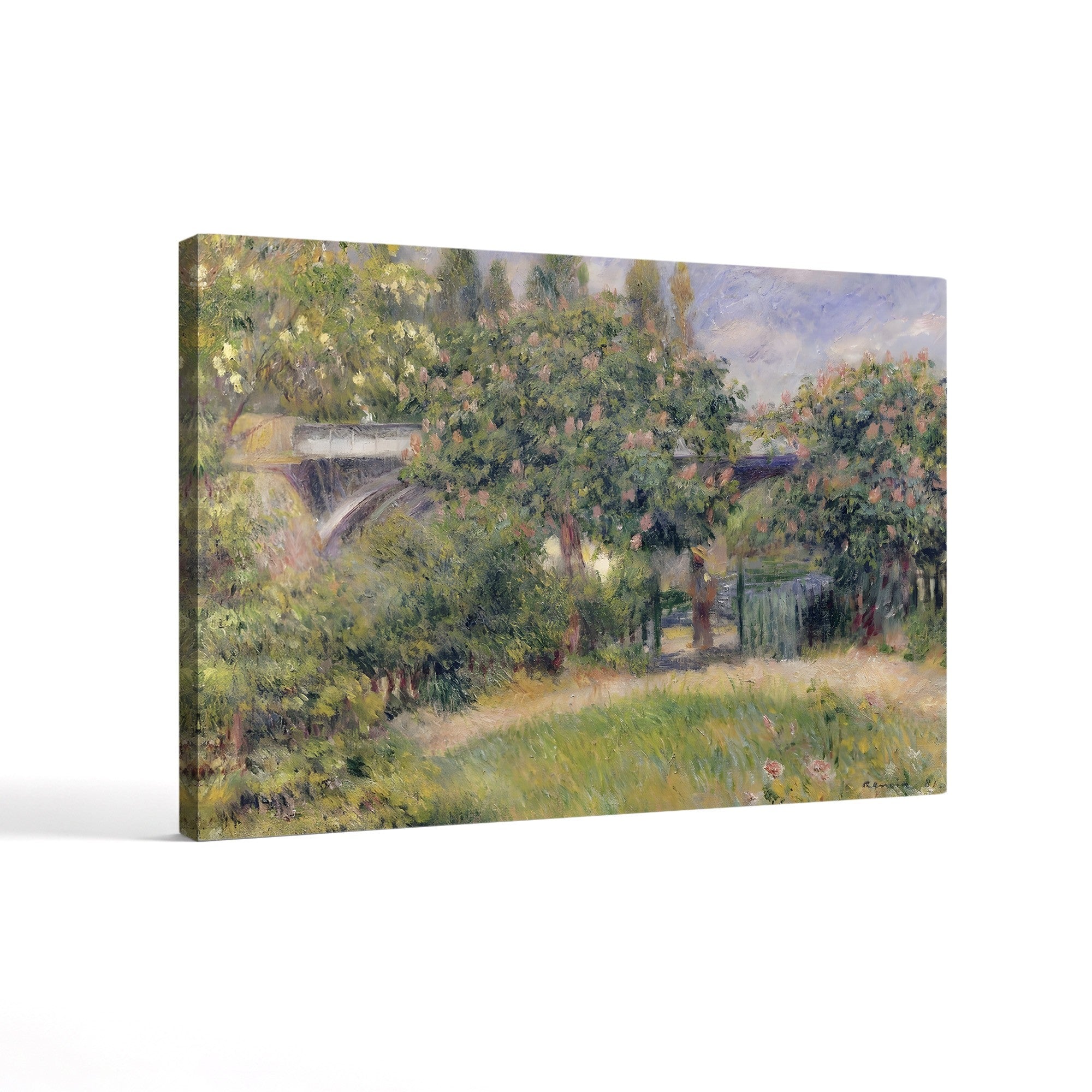 Railway Bridge at Chatou, 1881 – Renoir Wall Art | Impressionist Canvas