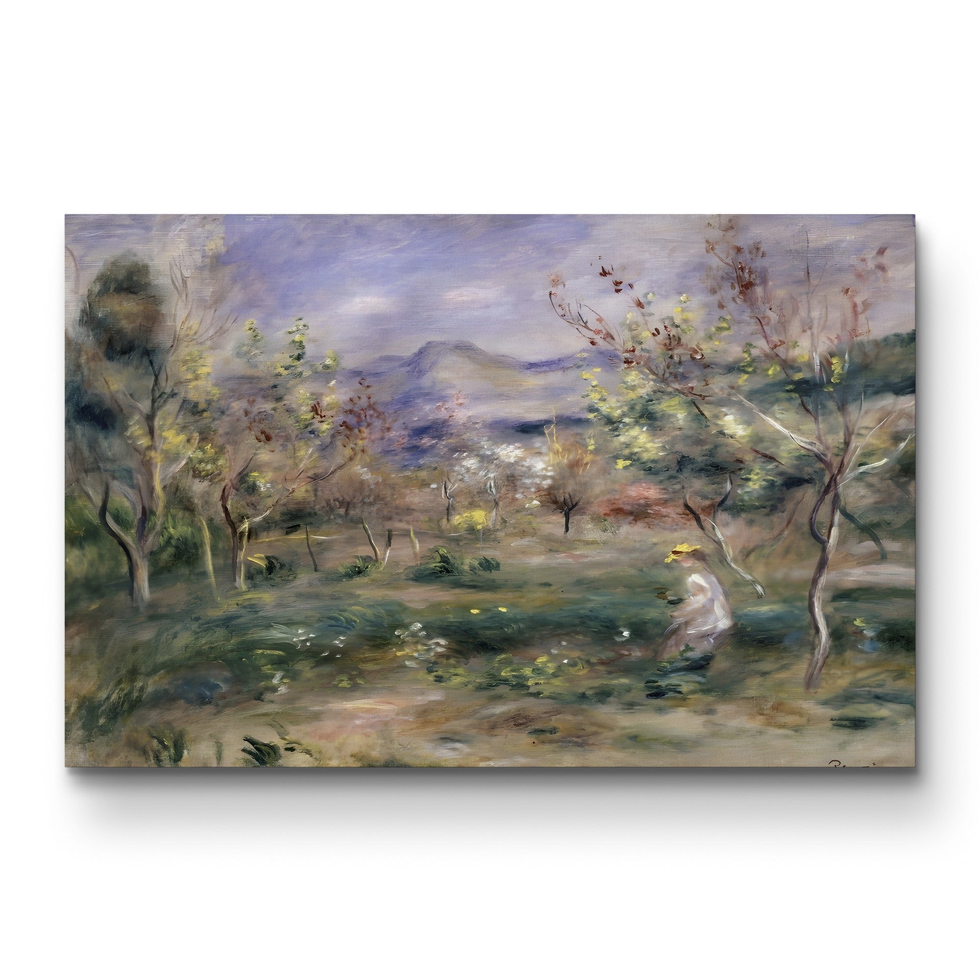 Orchard in Spring – Renoir Wall Art | Impressionist Landscape Canvas