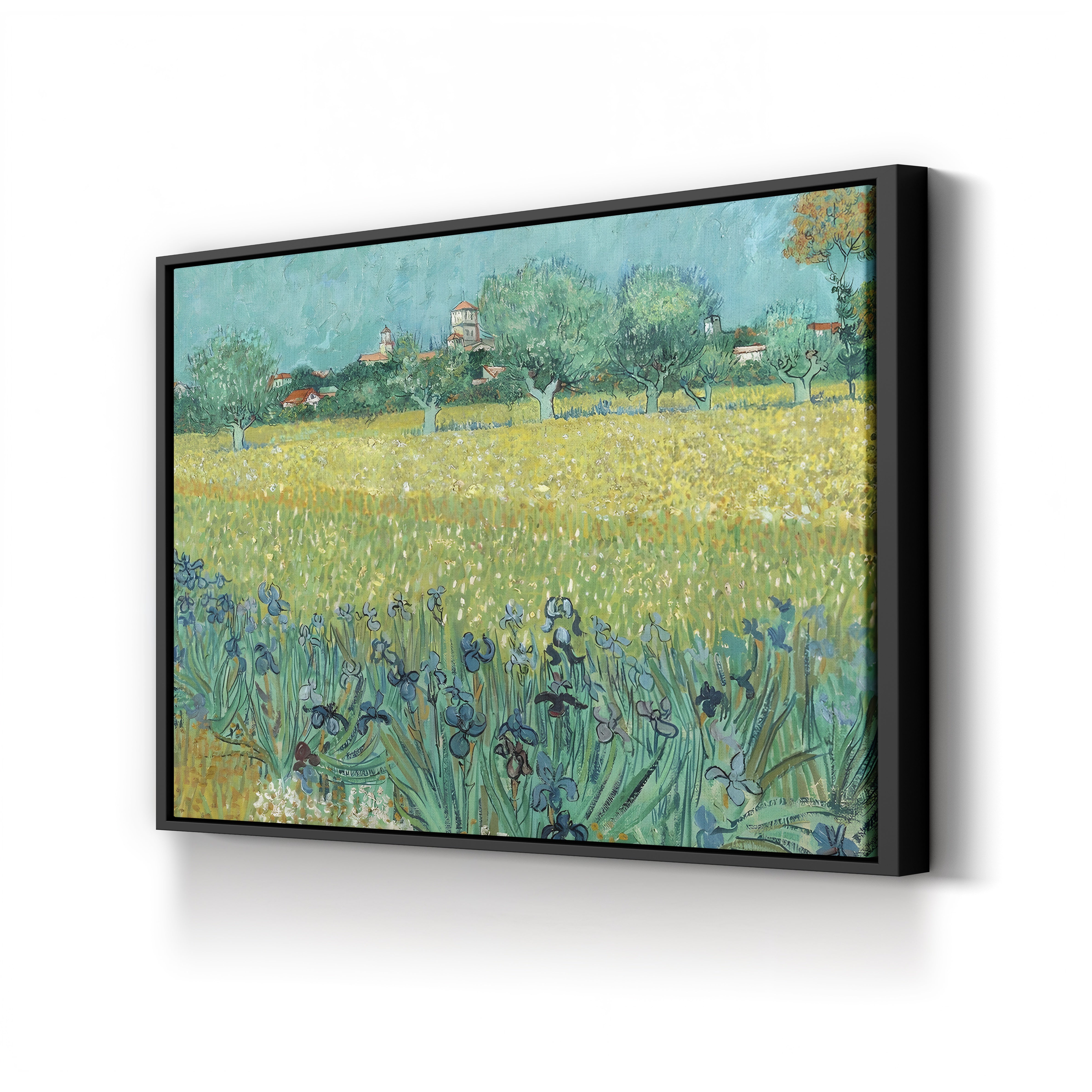 Field with Flowers Near Arles, 1888 – Vincent van Gogh Wall Art | Post-Impressionist Landscape Canvas Print
