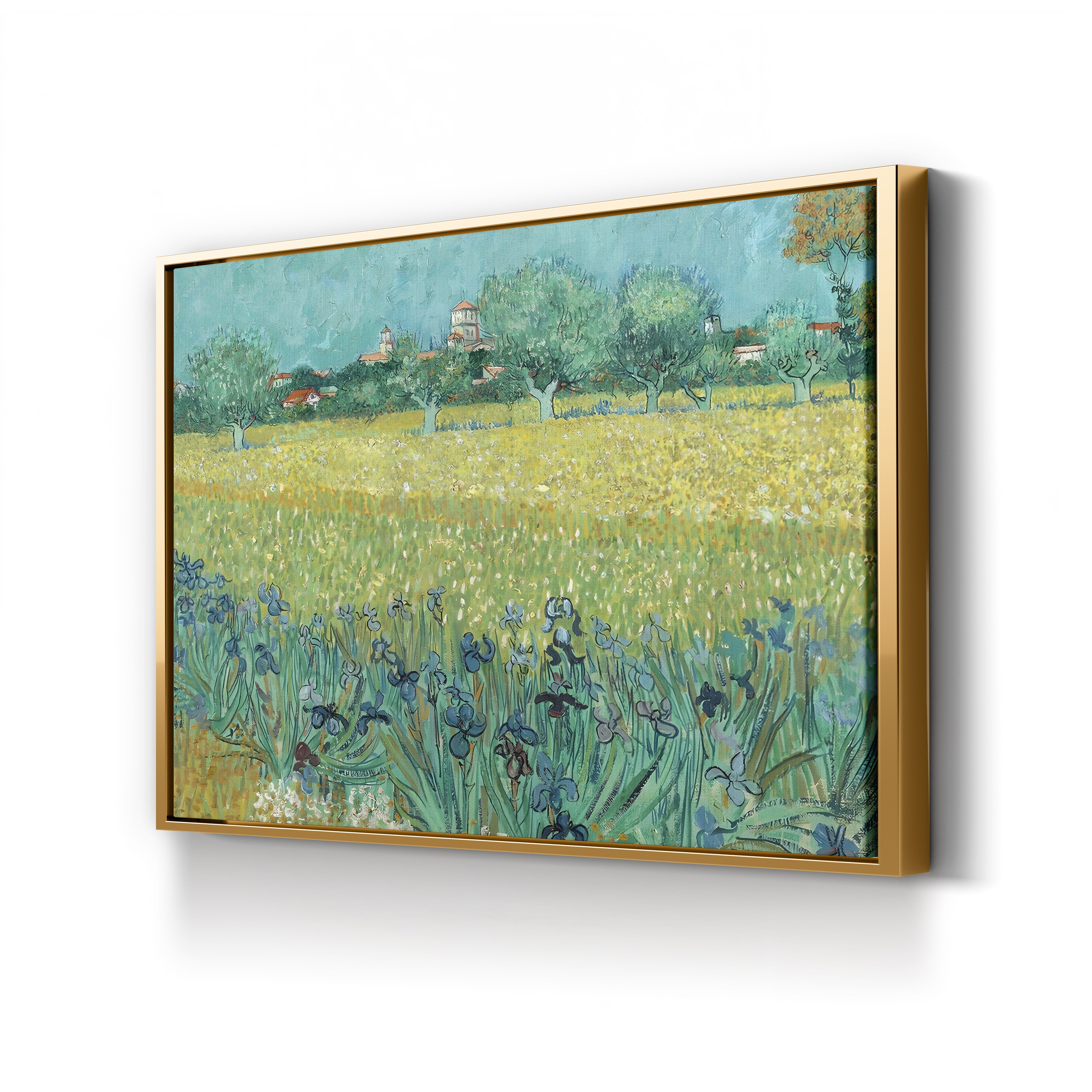 Field with Flowers Near Arles, 1888 – Vincent van Gogh Wall Art | Post-Impressionist Landscape Canvas Print