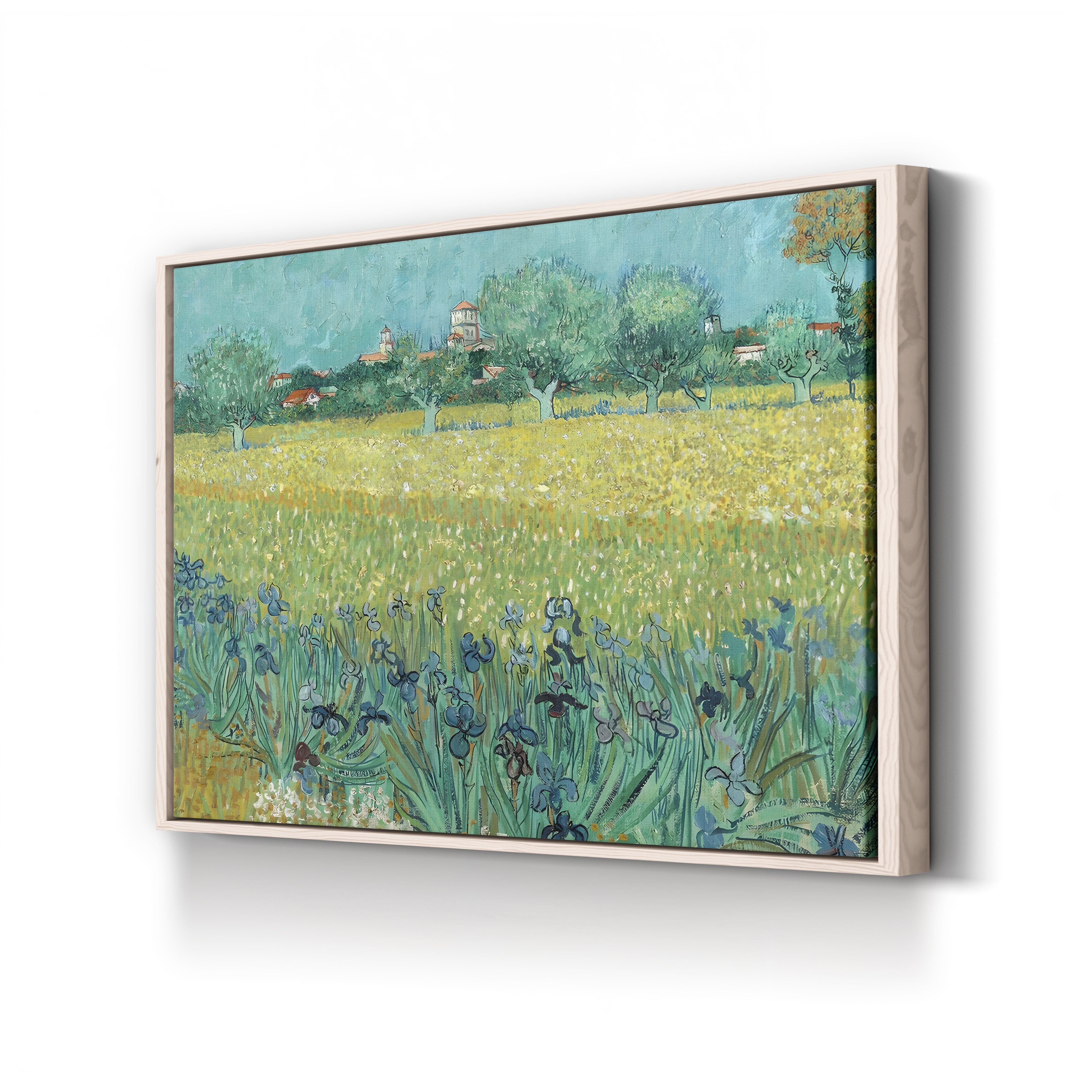 Field with Flowers Near Arles, 1888 – Vincent van Gogh Wall Art | Post-Impressionist Landscape Canvas Print