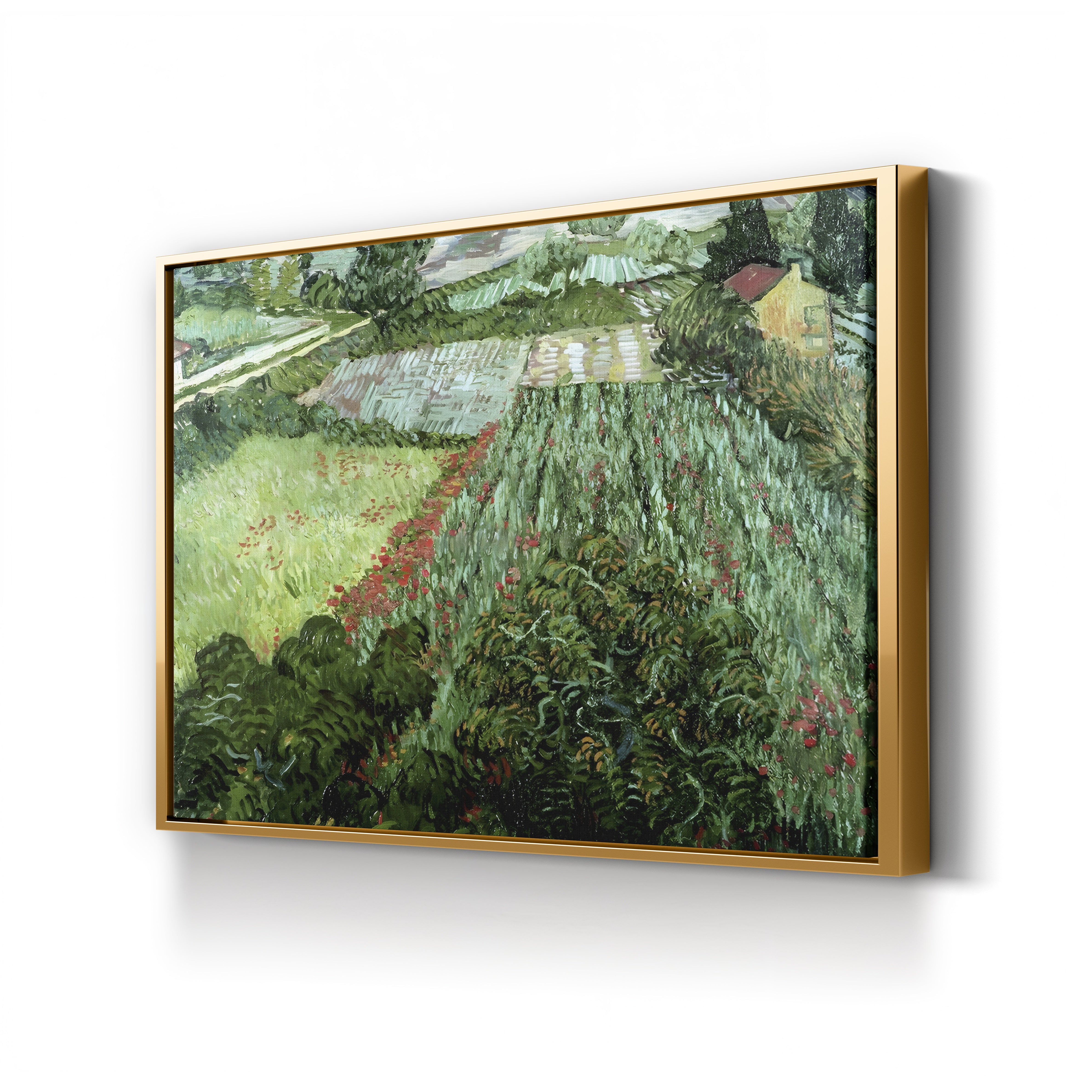 Field with Poppies, 1889 – Vincent van Gogh Wall Art | Post-Impressionist Landscape Canvas Print