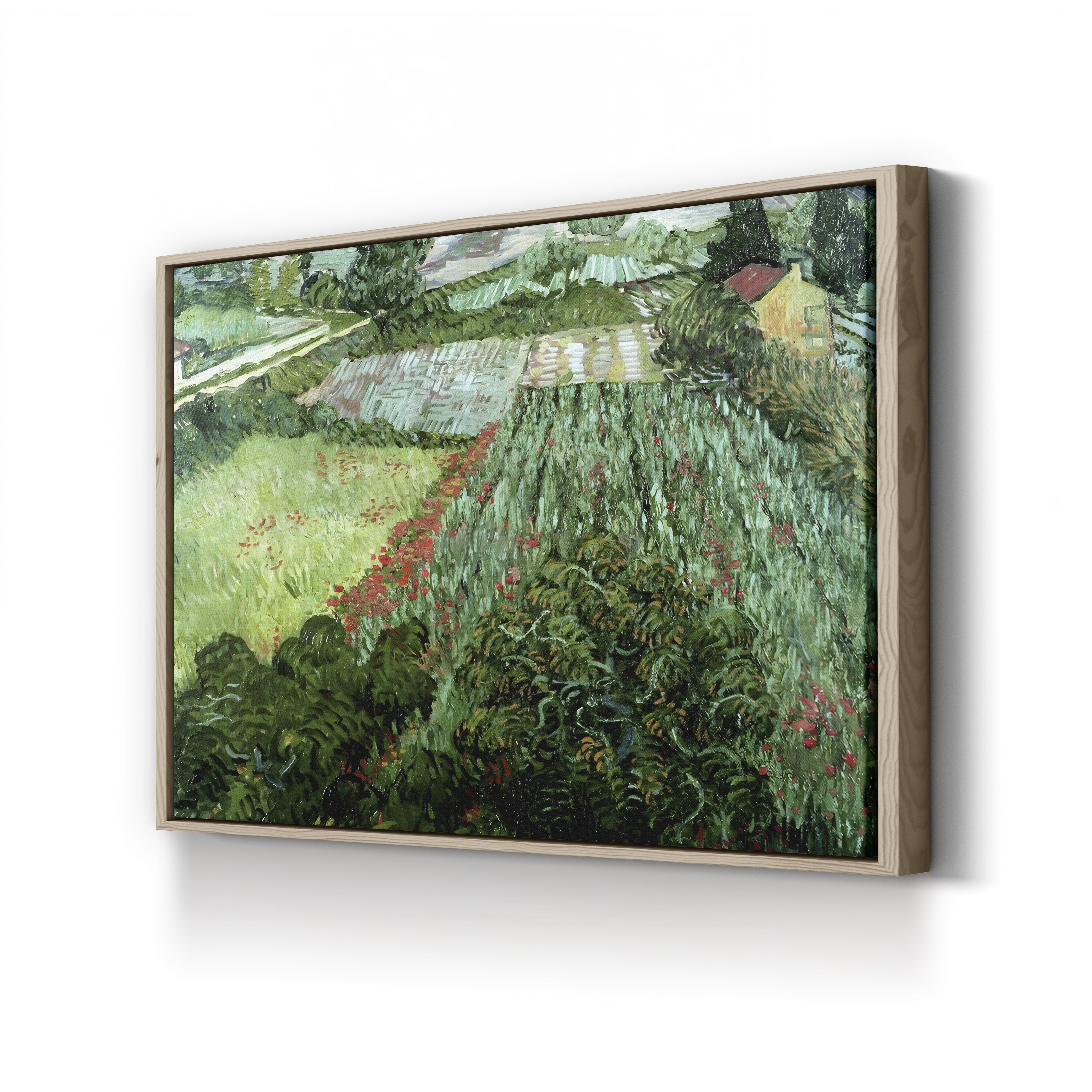 Field with Poppies, 1889 – Vincent van Gogh Wall Art | Post-Impressionist Landscape Canvas Print