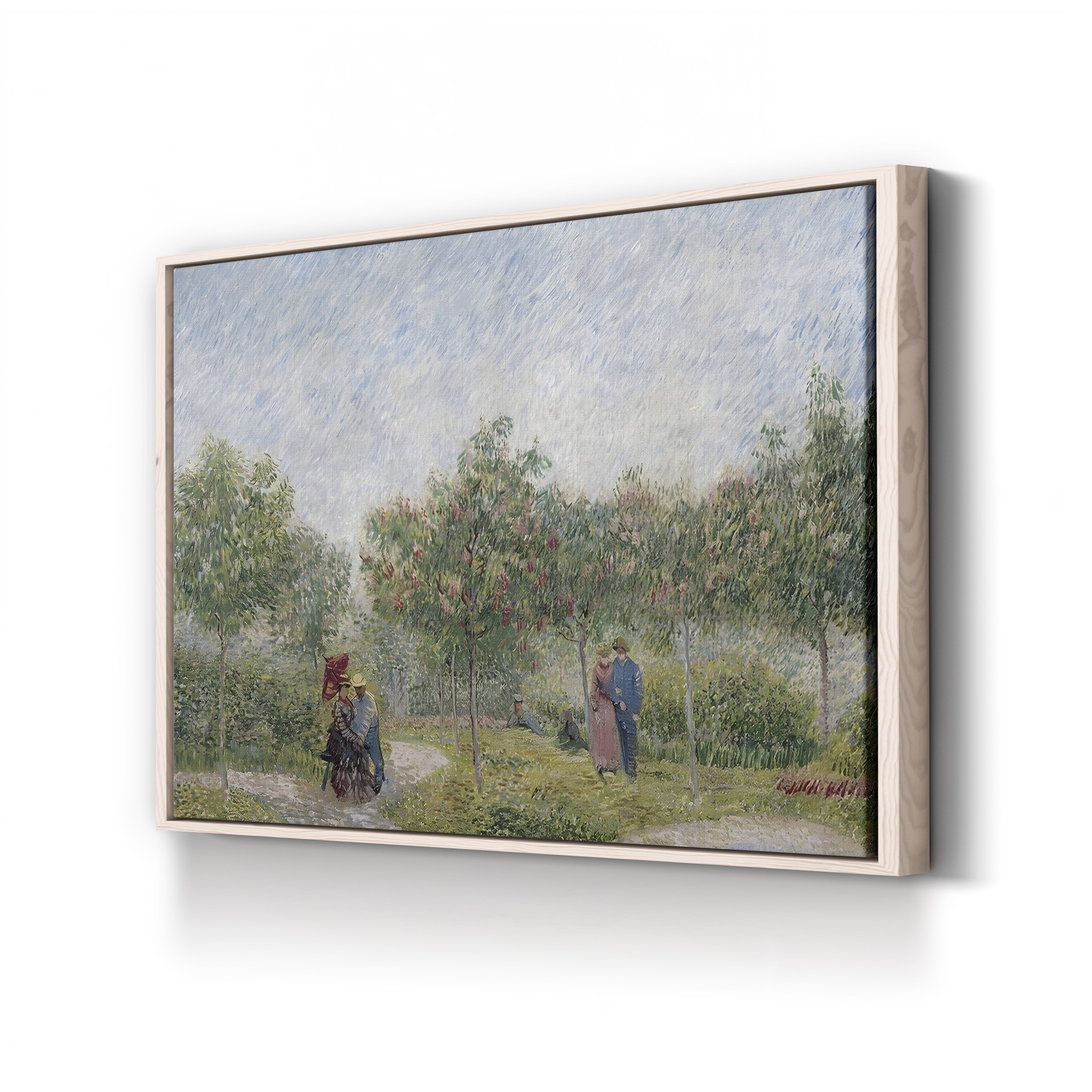 Garden in Montmartre with Lovers, Paris, 1887 – Vincent van Gogh Wall Art | Post-Impressionist Paris Canvas Print