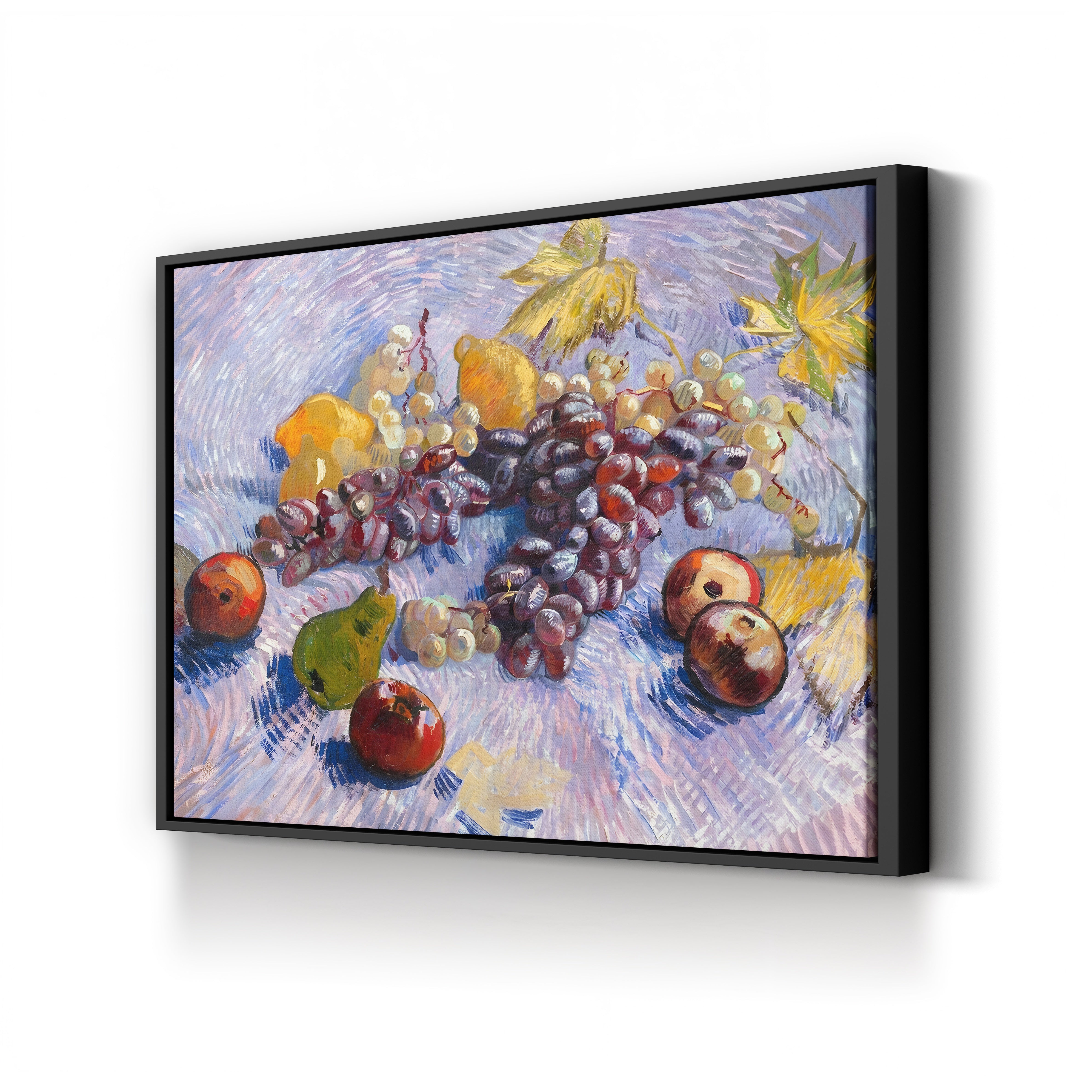 Grapes, Lemons, Pears and Apples – Vincent van Gogh Wall Art | Post-Impressionist Still Life Canvas Print