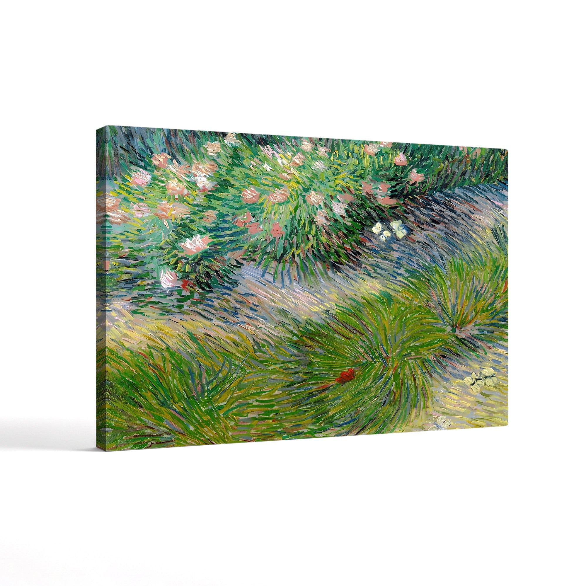 Grass and Butterflies, 1887 – Vincent van Gogh Wall Art | Post-Impressionist Nature Study Canvas Print