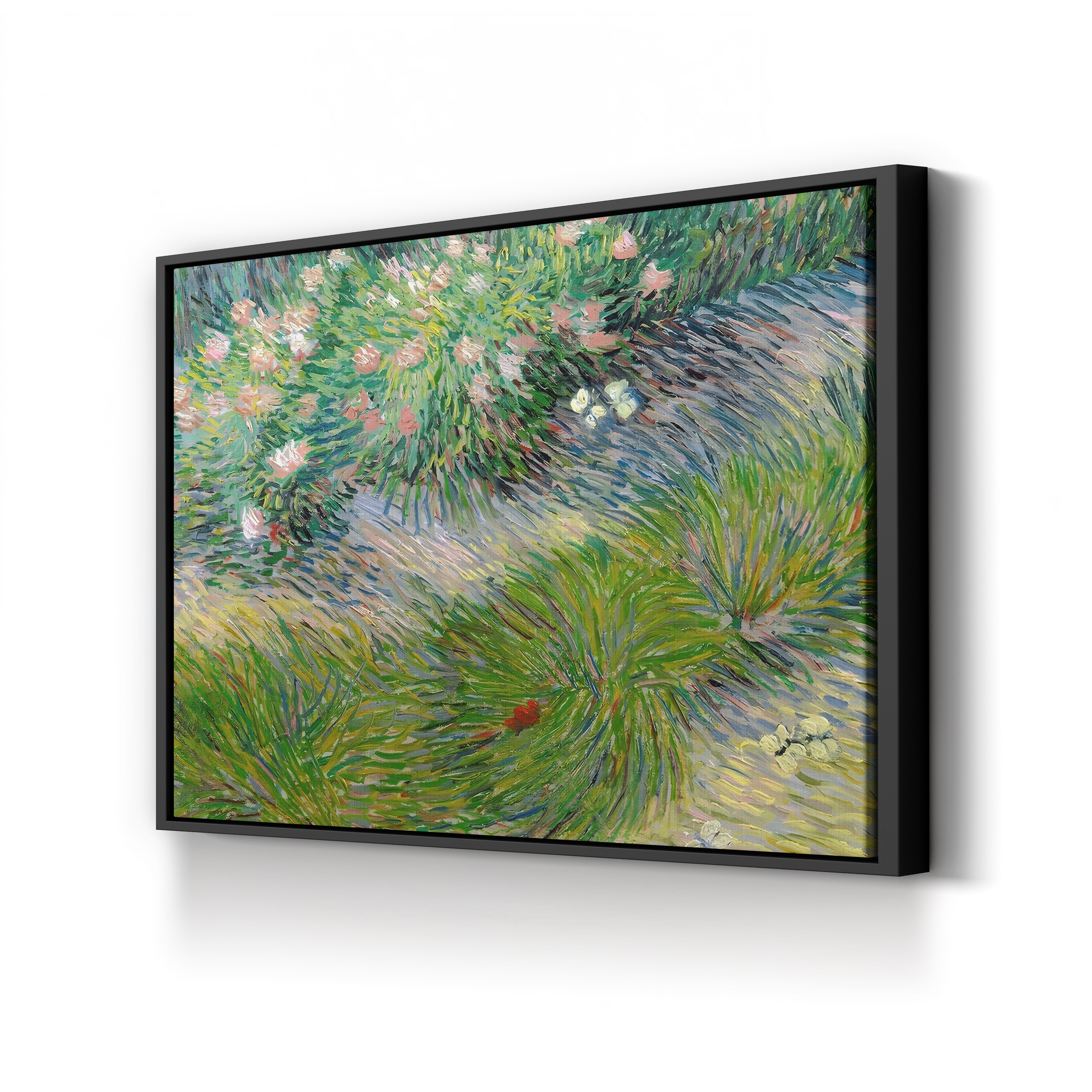 Grass and Butterflies, 1887 – Vincent van Gogh Wall Art | Post-Impressionist Nature Study Canvas Print