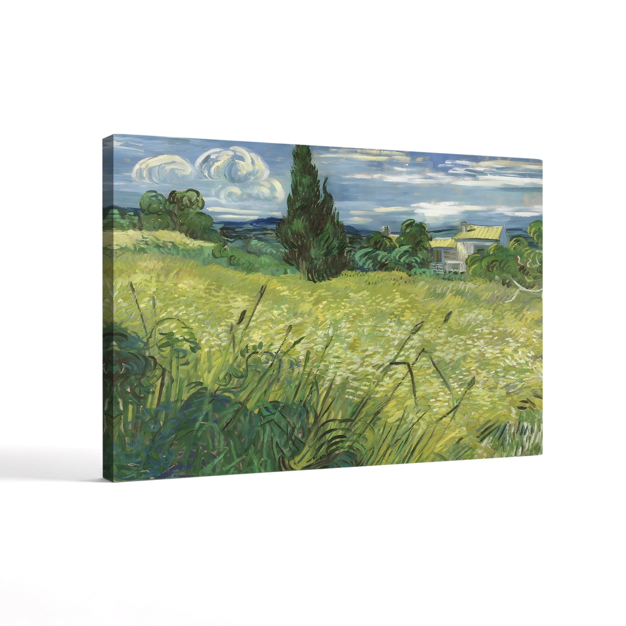 Green Wheat Field with Cypress – Vincent van Gogh Wall Art | Post-Impressionist Landscape Canvas Print
