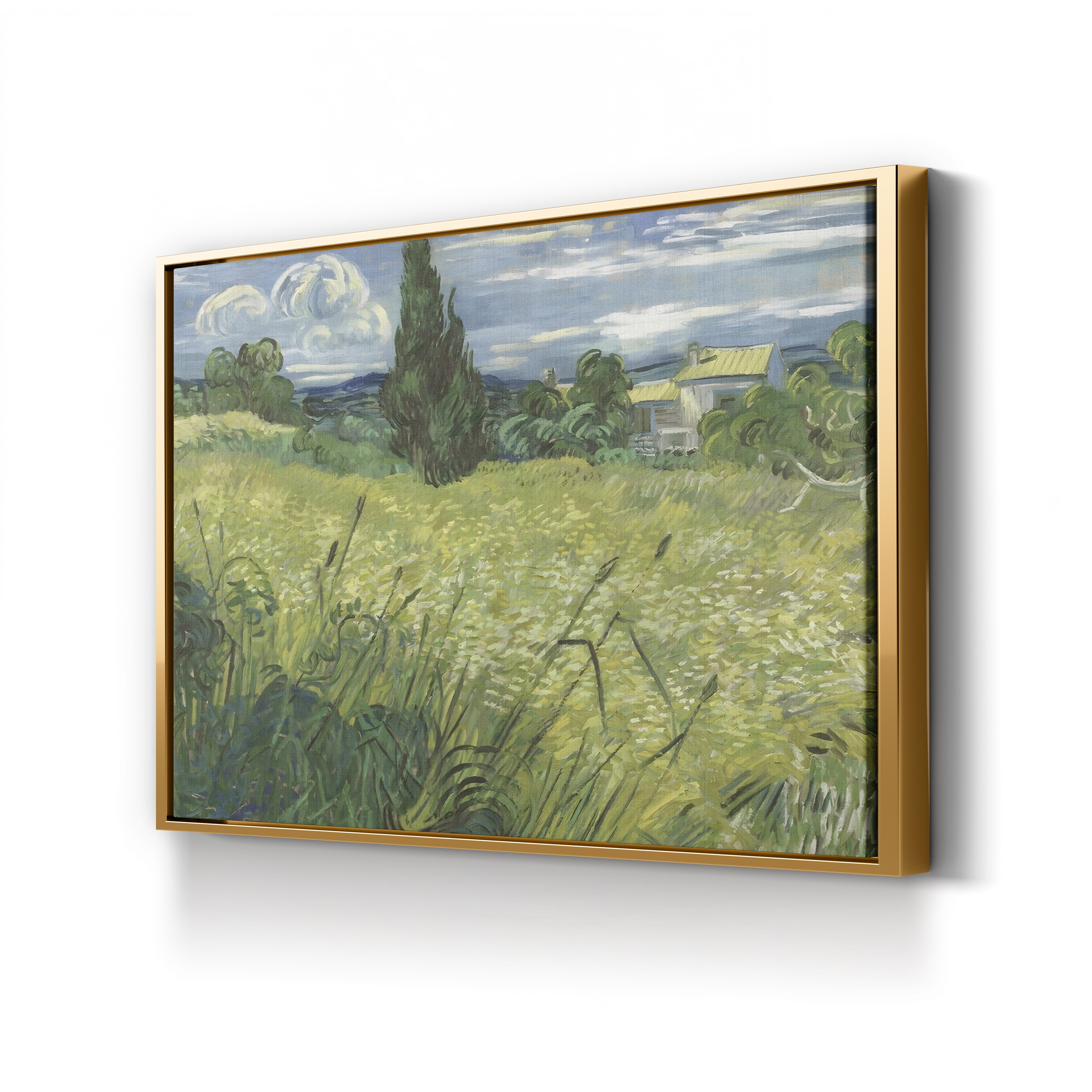Green Wheat Field with Cypress – Vincent van Gogh Wall Art | Post-Impressionist Landscape Canvas Print