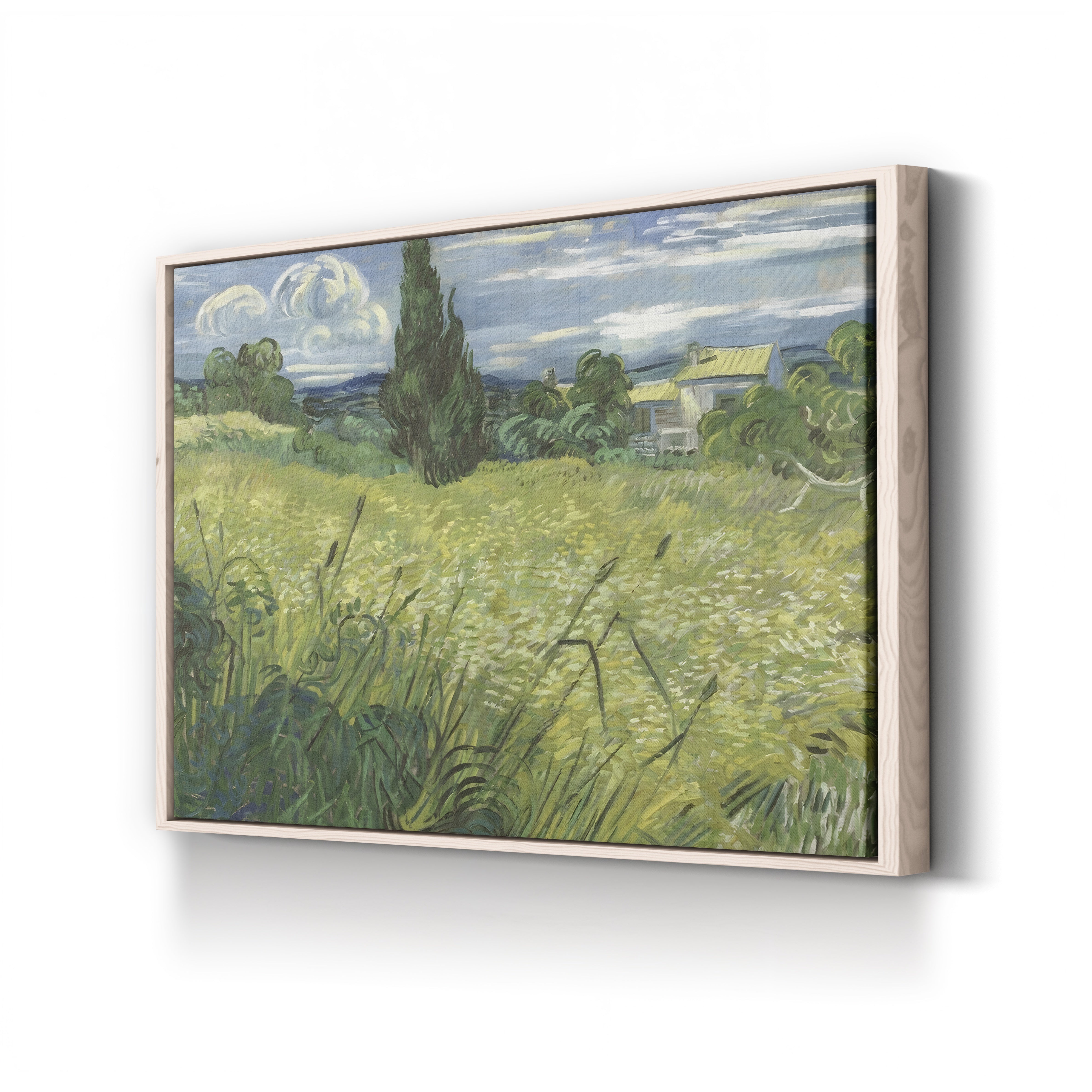 Green Wheat Field with Cypress – Vincent van Gogh Wall Art | Post-Impressionist Landscape Canvas Print
