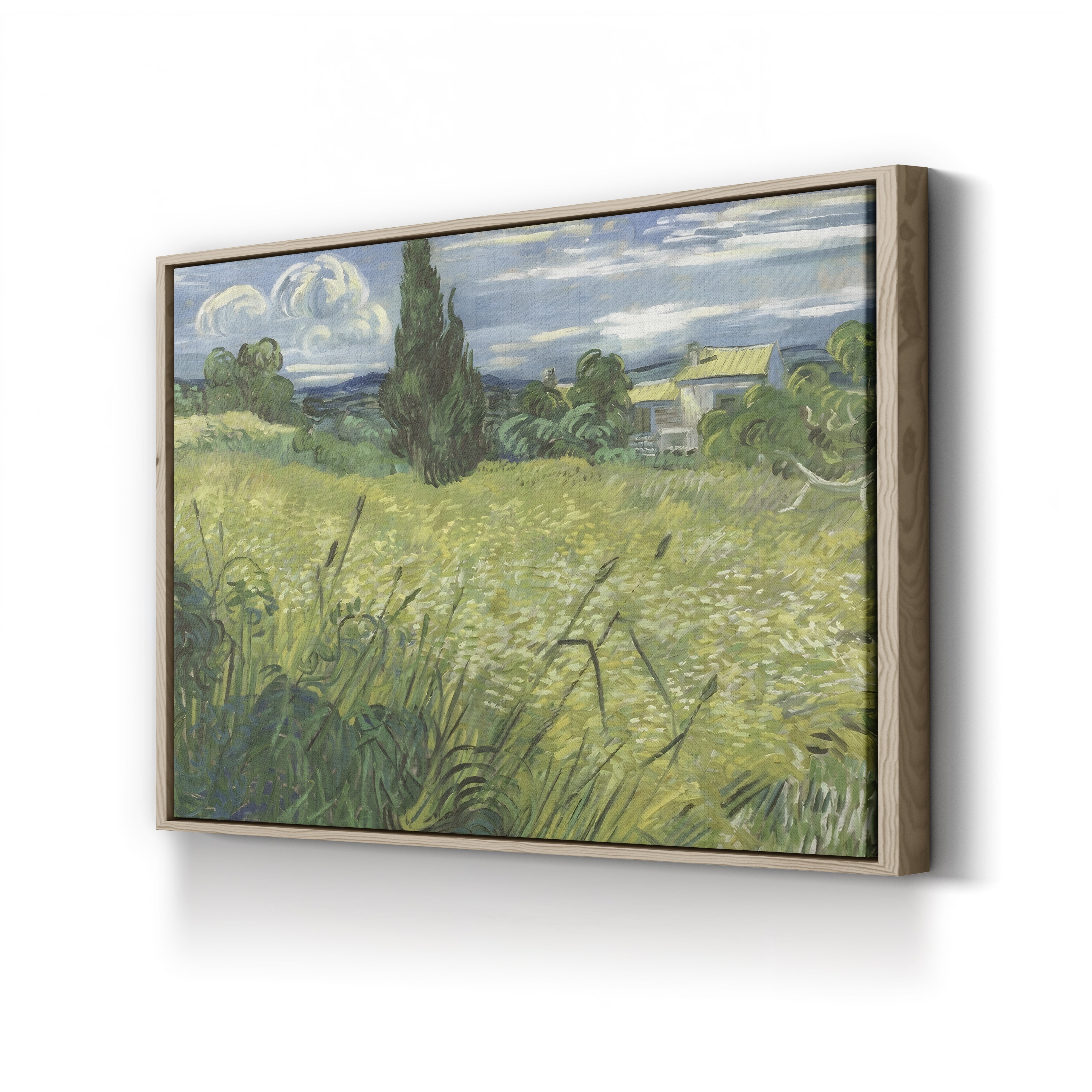 Green Wheat Field with Cypress – Vincent van Gogh Wall Art | Post-Impressionist Landscape Canvas Print