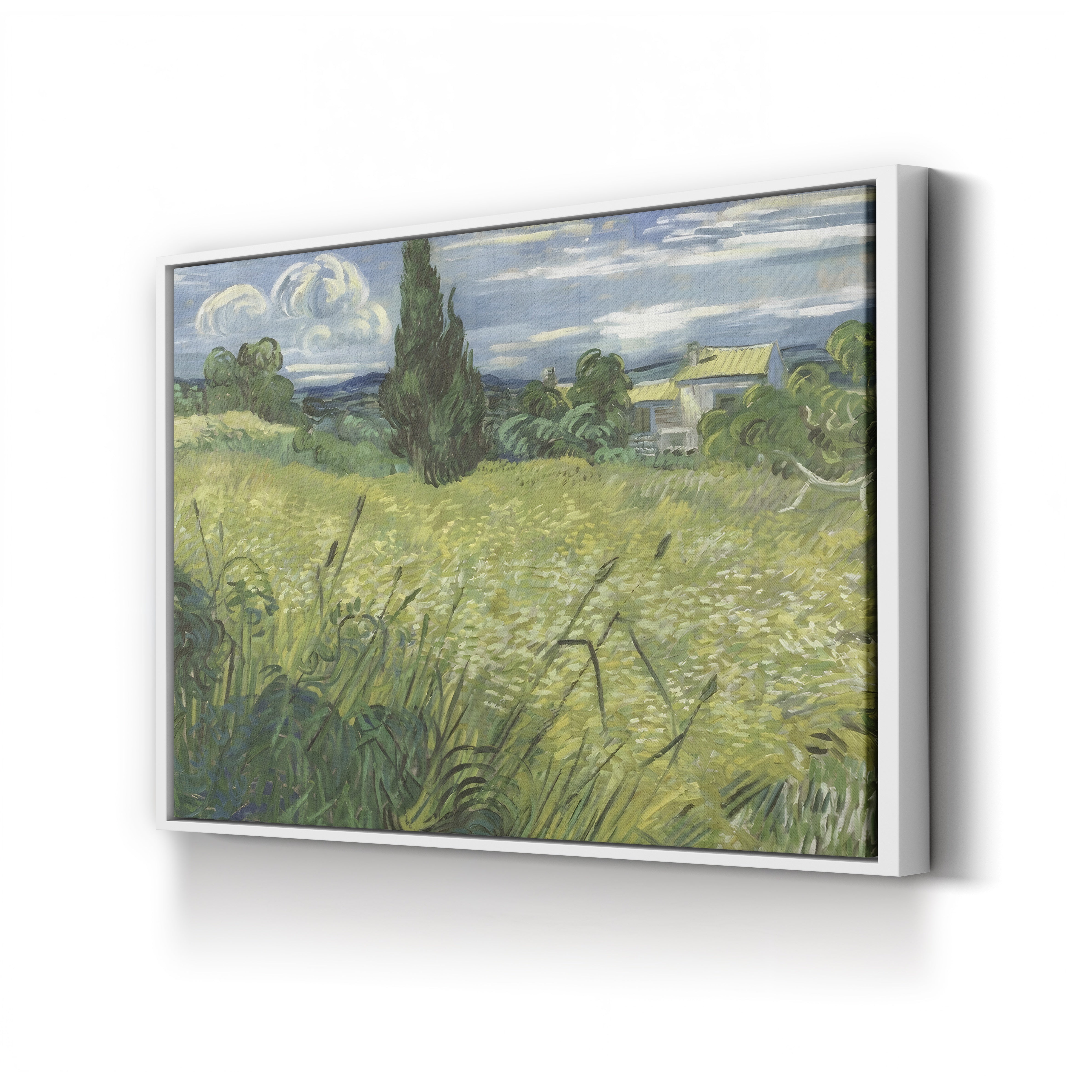 Green Wheat Field with Cypress – Vincent van Gogh Wall Art | Post-Impressionist Landscape Canvas Print