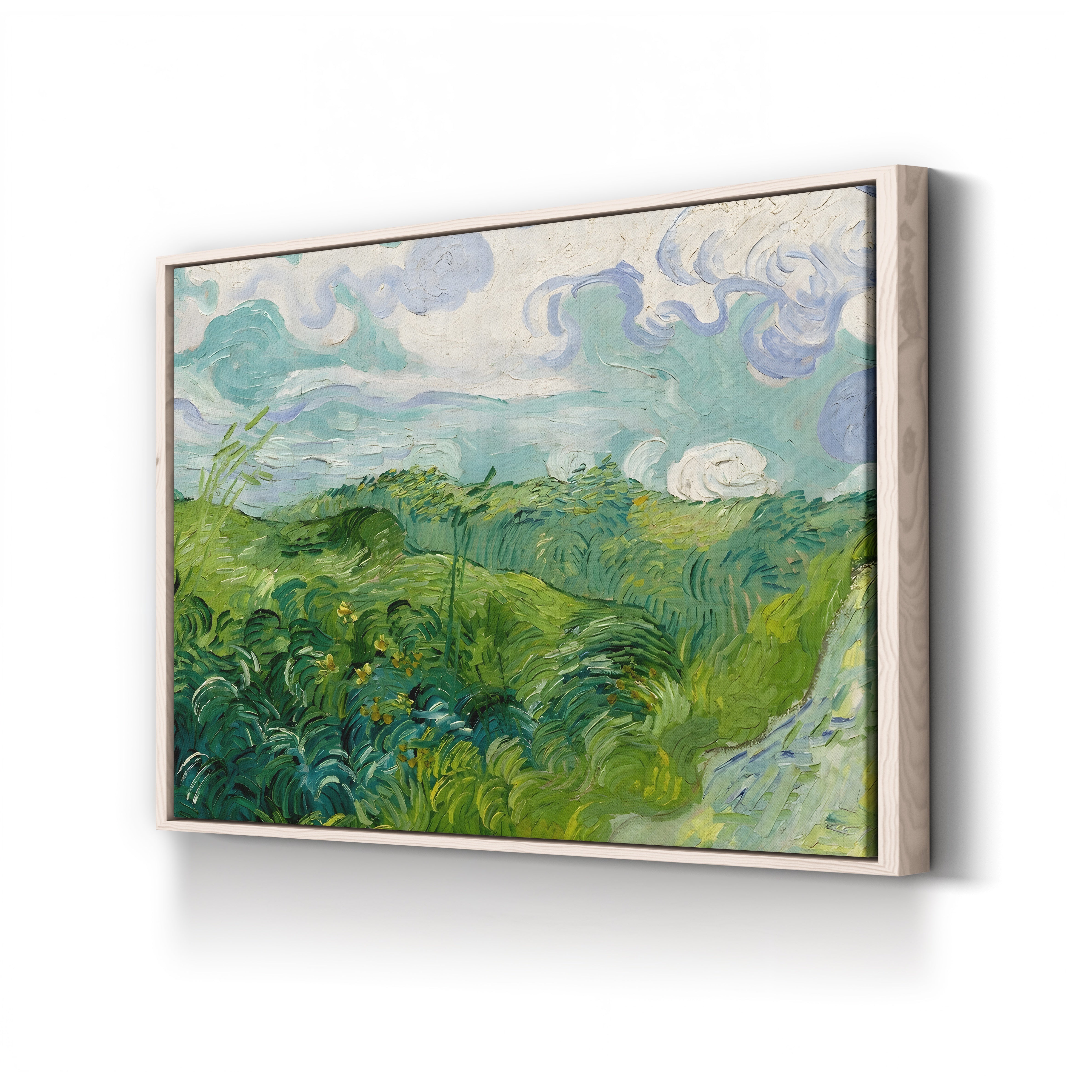 Green Wheat Fields, Auvers – Vincent van Gogh Wall Art | Post-Impressionist Landscape Canvas Print