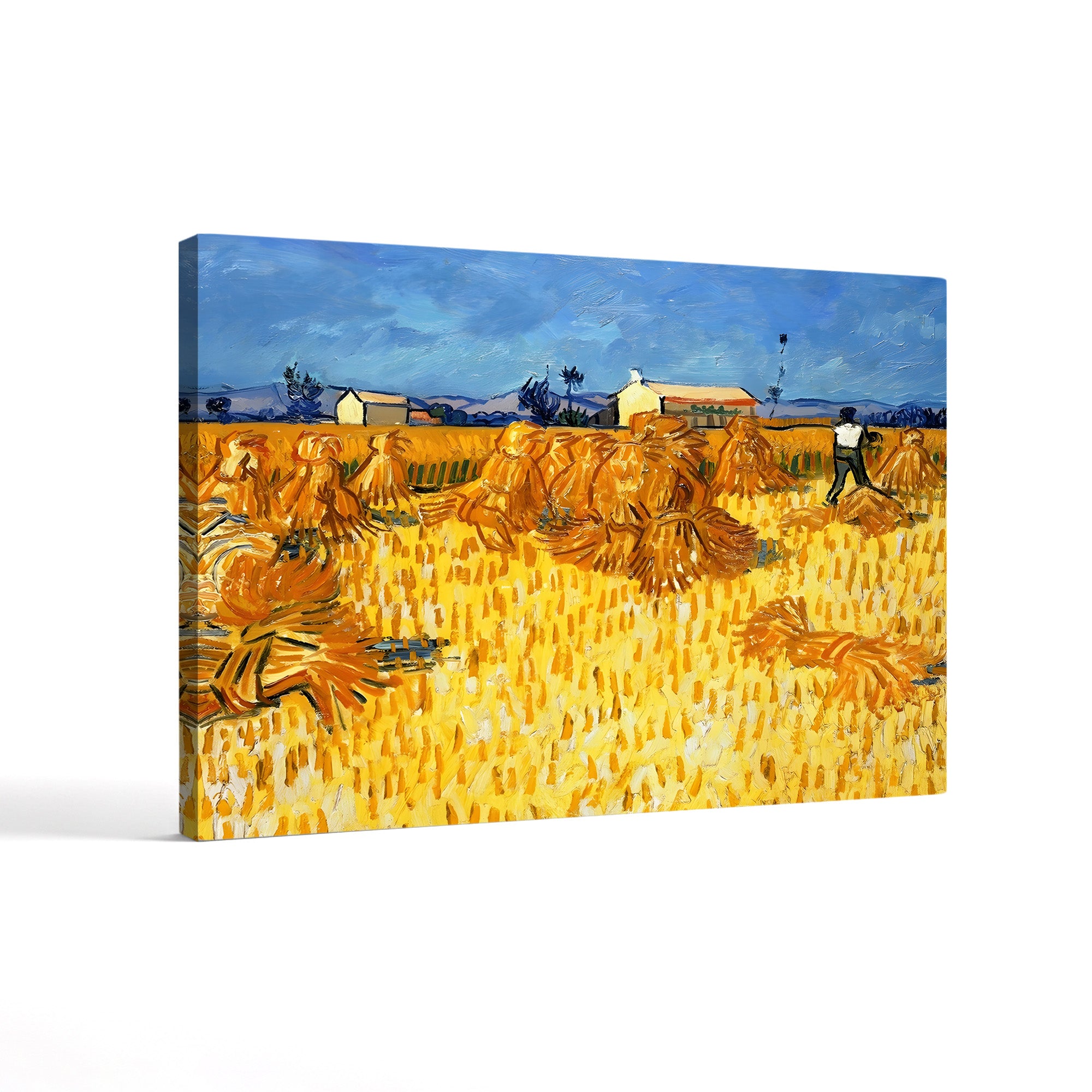 Harvest in Provence, June 1888 – Vincent van Gogh Wall Art | Post-Impressionist Landscape Canvas Print