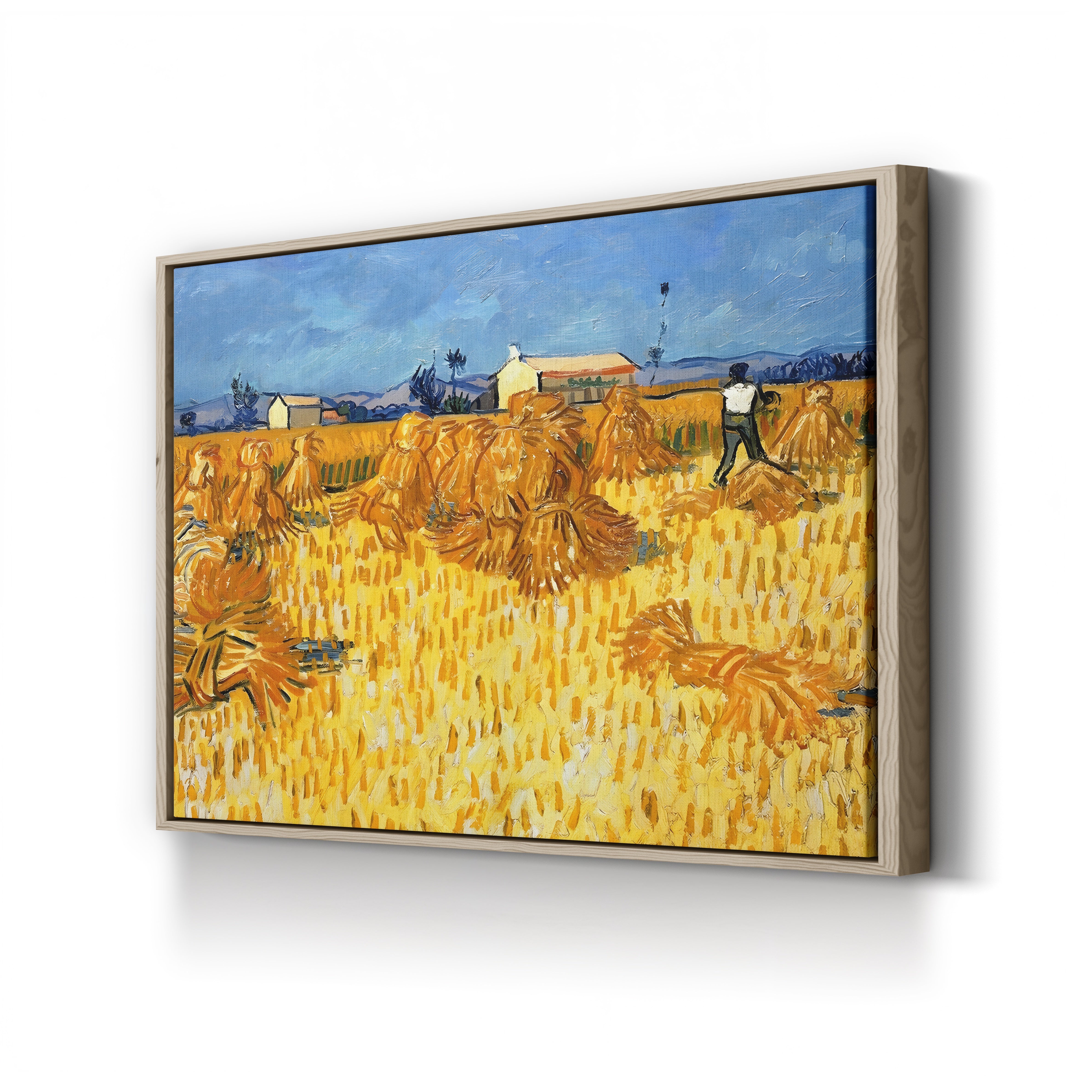 Harvest in Provence, June 1888 – Vincent van Gogh Wall Art | Post-Impressionist Landscape Canvas Print