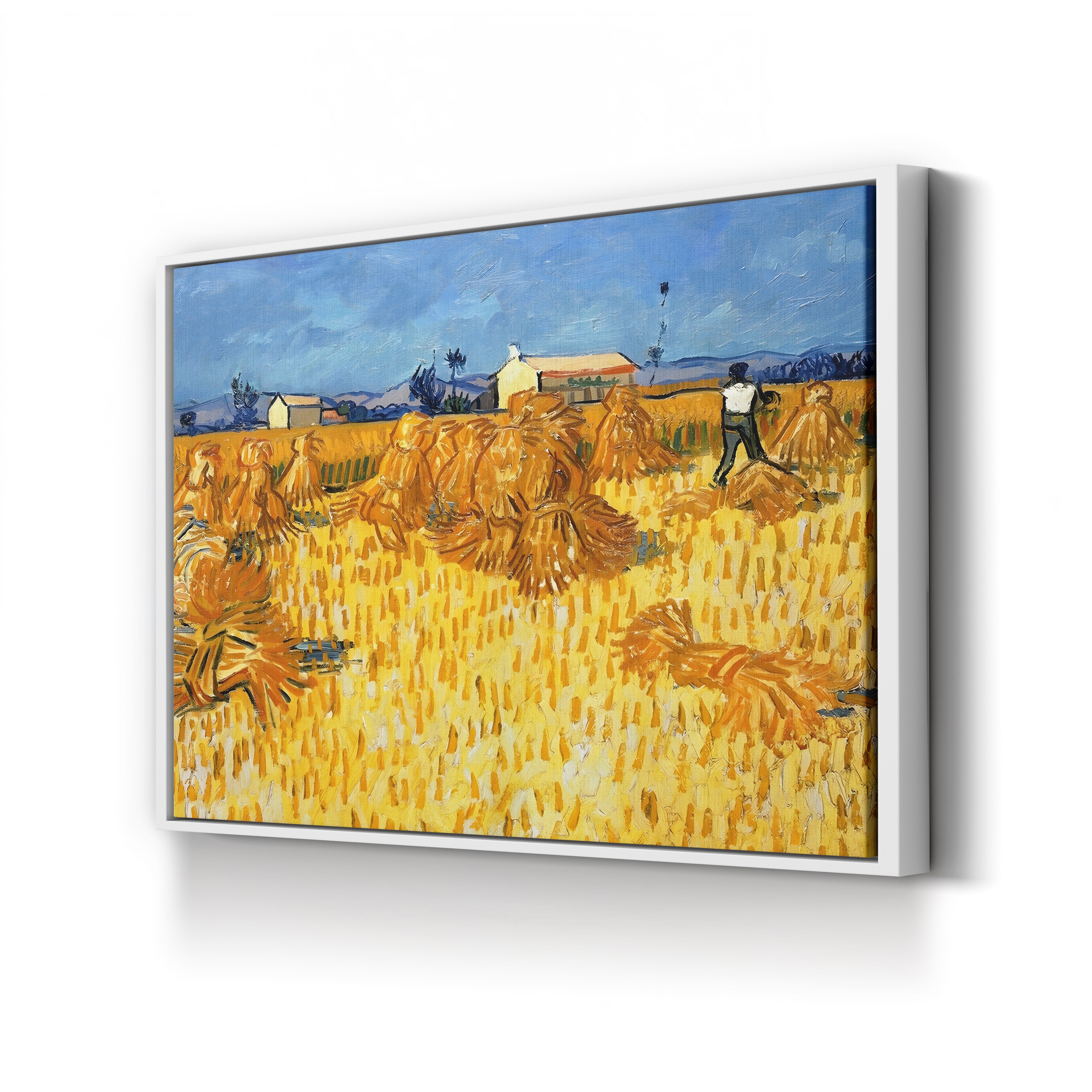 Harvest in Provence, June 1888 – Vincent van Gogh Wall Art | Post-Impressionist Landscape Canvas Print