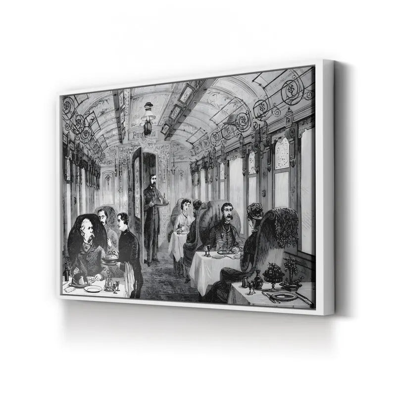 Great Northern Railway – Period Illustration Wall Art | 19th-Century Train Canvas Print
