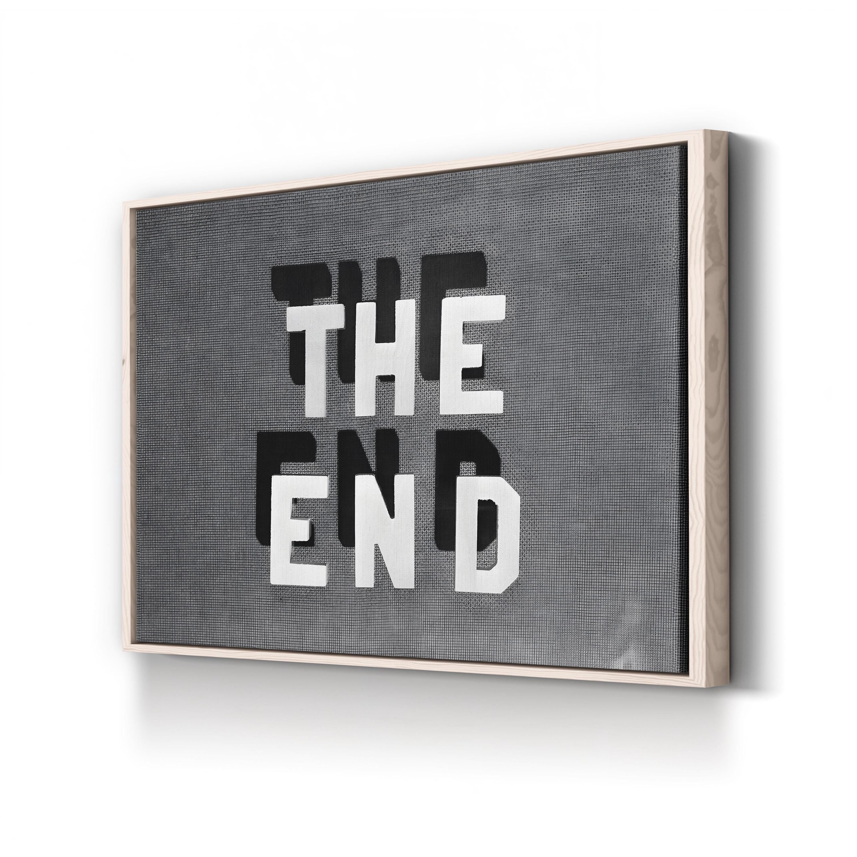 Film Noir 'The End', 1930s – Period Illustration Wall Art | Vintage Cinema Canvas Print