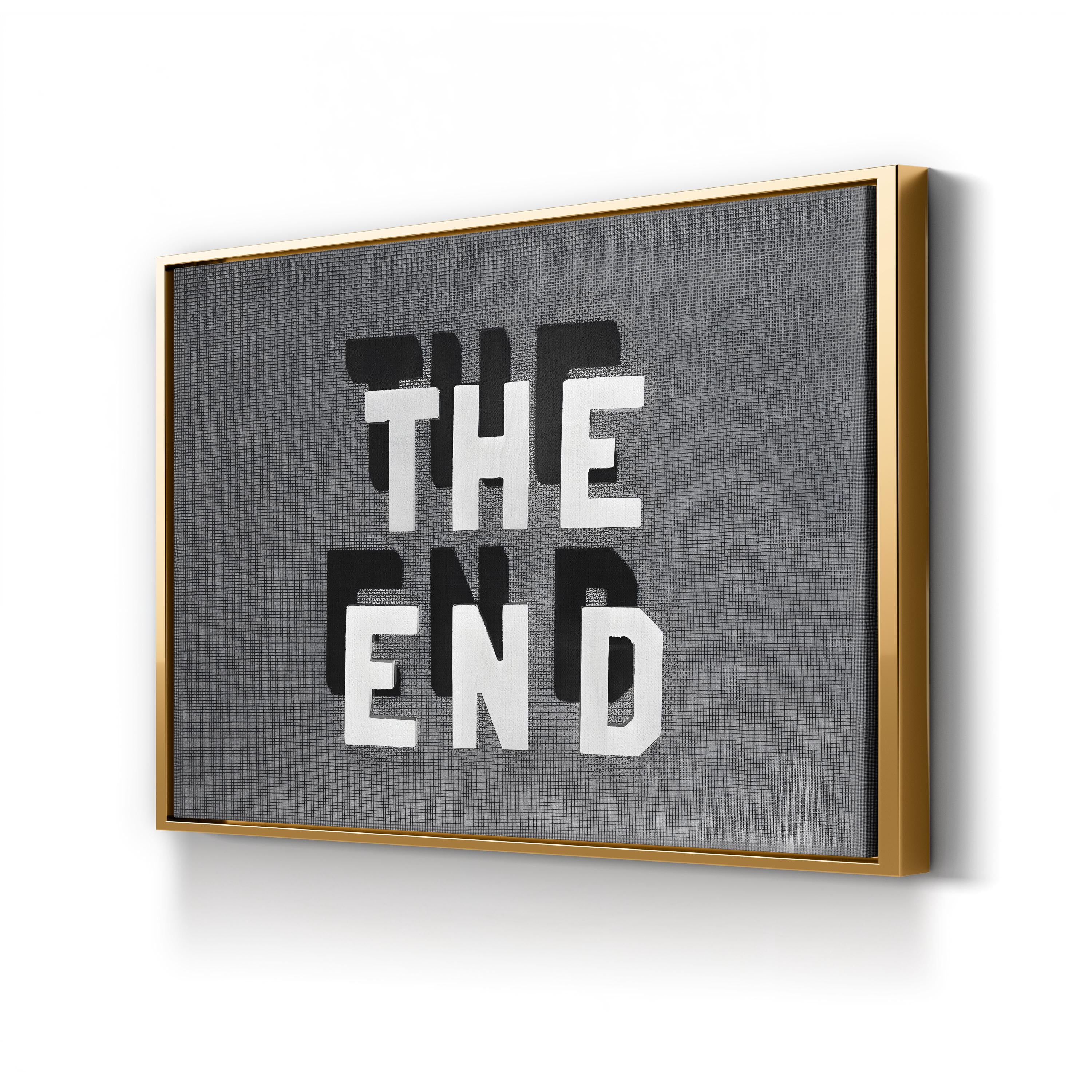 Film Noir 'The End', 1930s – Period Illustration Wall Art | Vintage Cinema Canvas Print