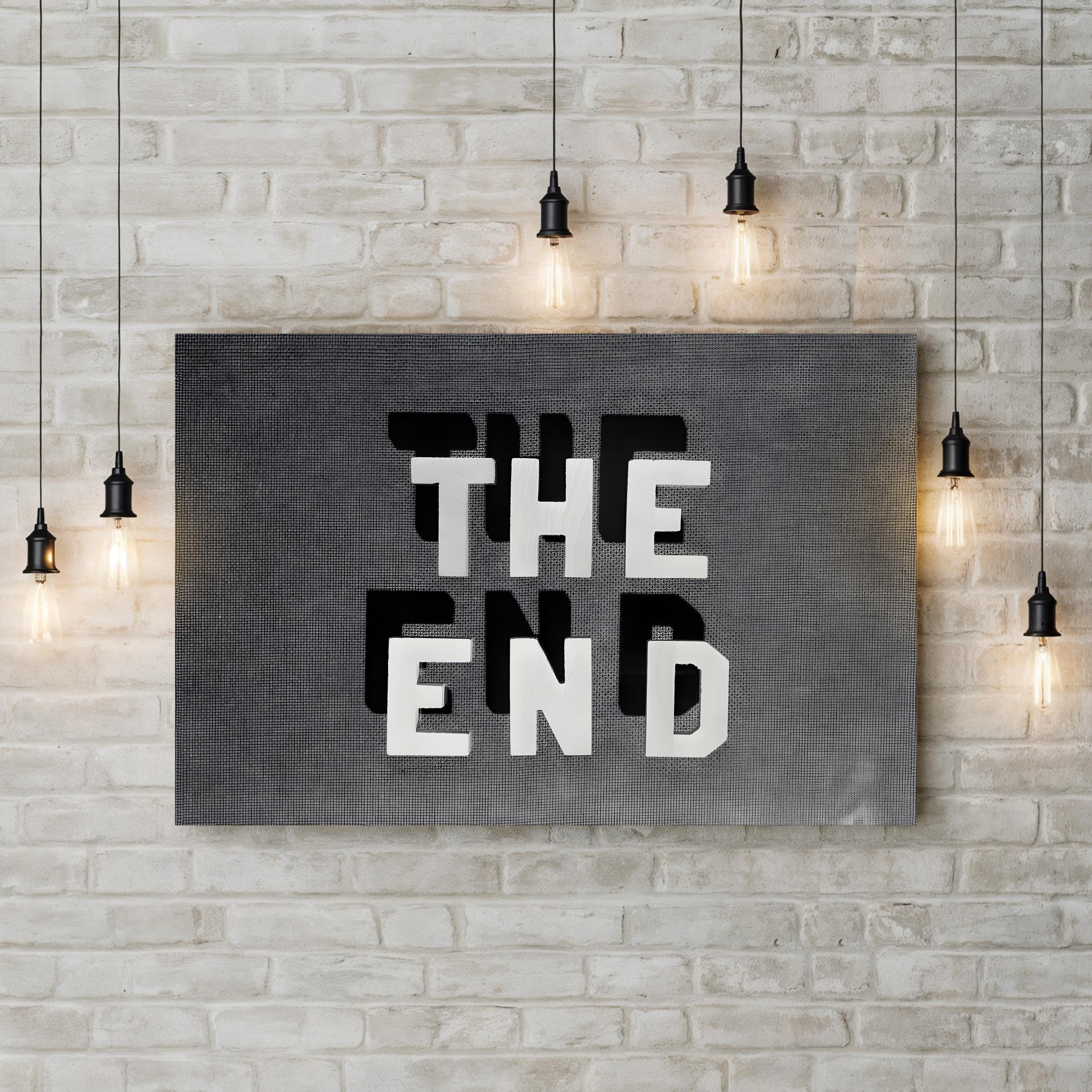 Film Noir 'The End', 1930s – Period Illustration Wall Art | Vintage Cinema Canvas Print