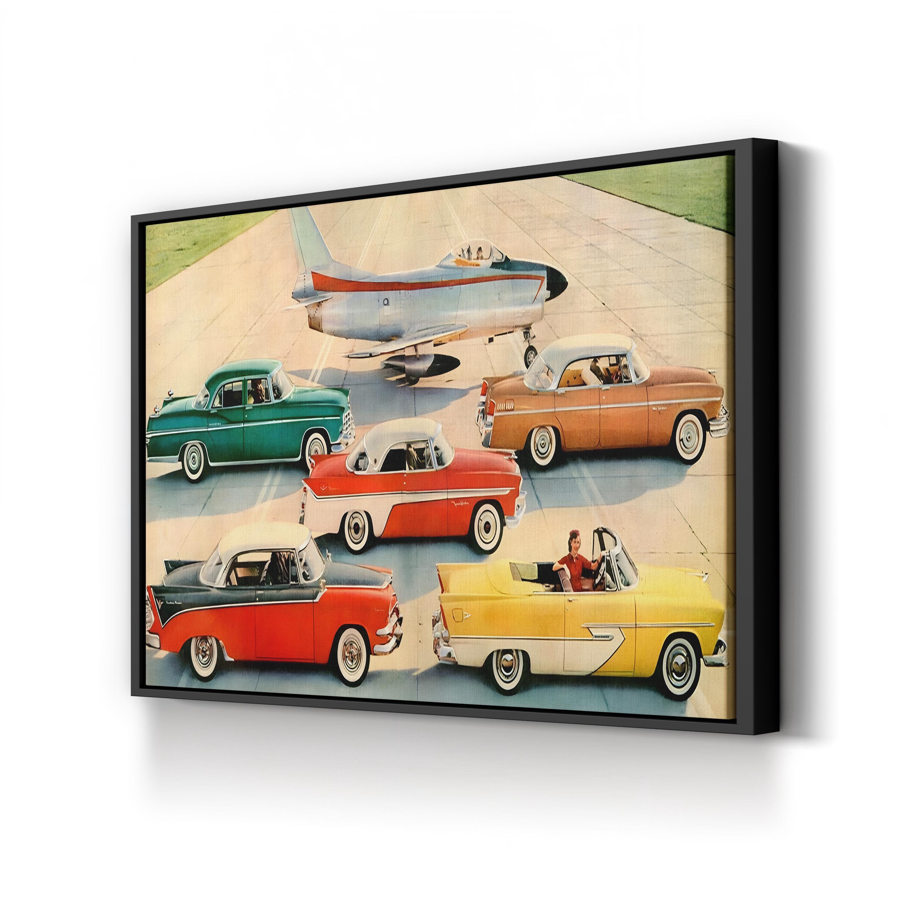 1950s Chrysler Jet Car Ad – Period Advertisement Wall Art | Mid-Century Automotive Canvas Print