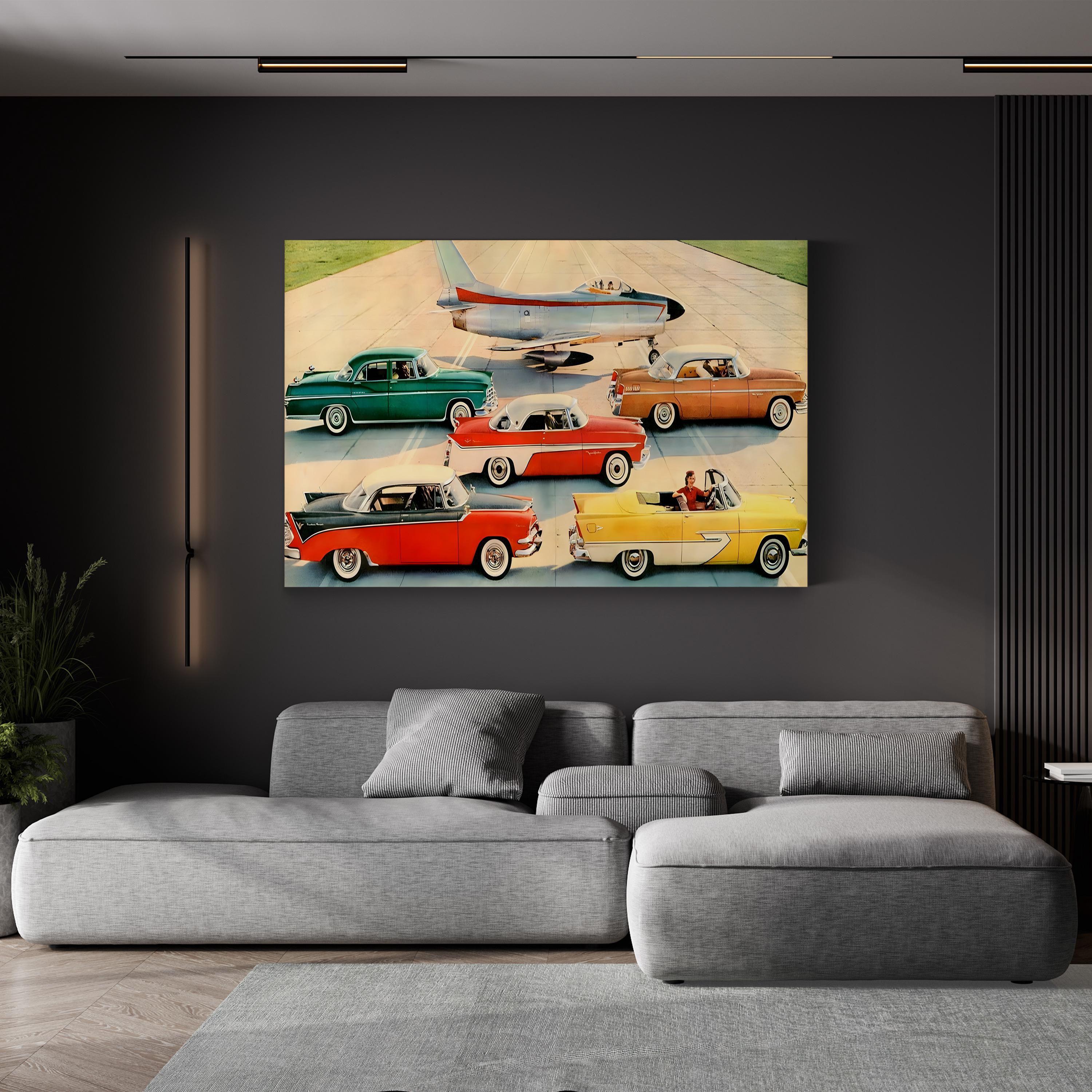 1950s Chrysler Jet Car Ad – Period Advertisement Wall Art | Mid-Century Automotive Canvas Print