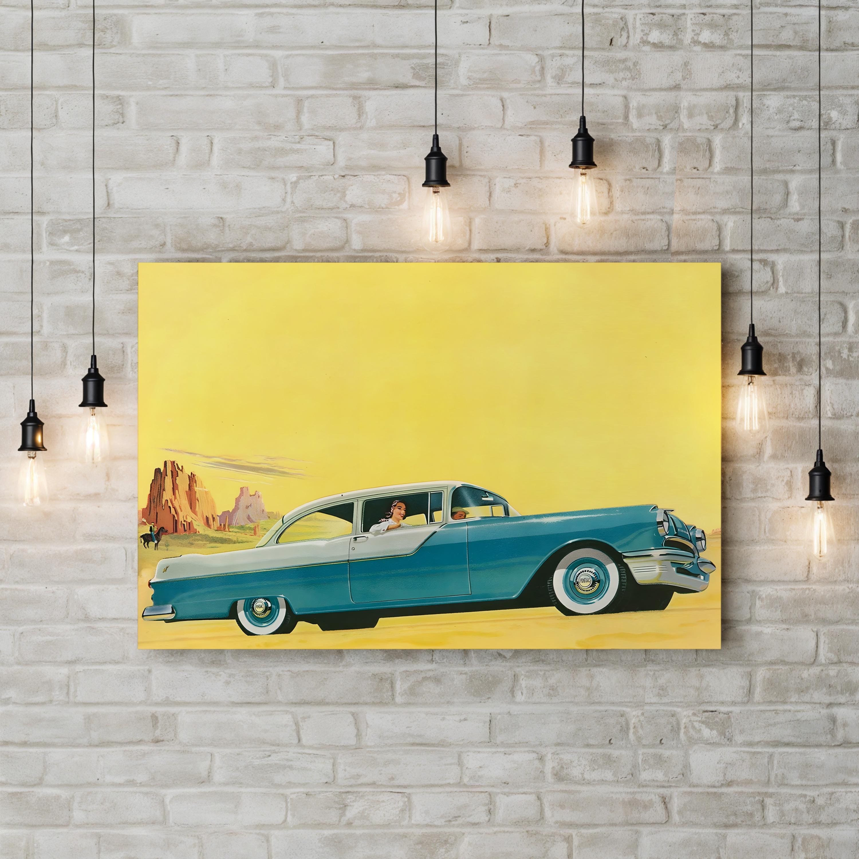 1950s Classic Car – Vintage Photography Wall Art | Retro Automotive Canvas Print