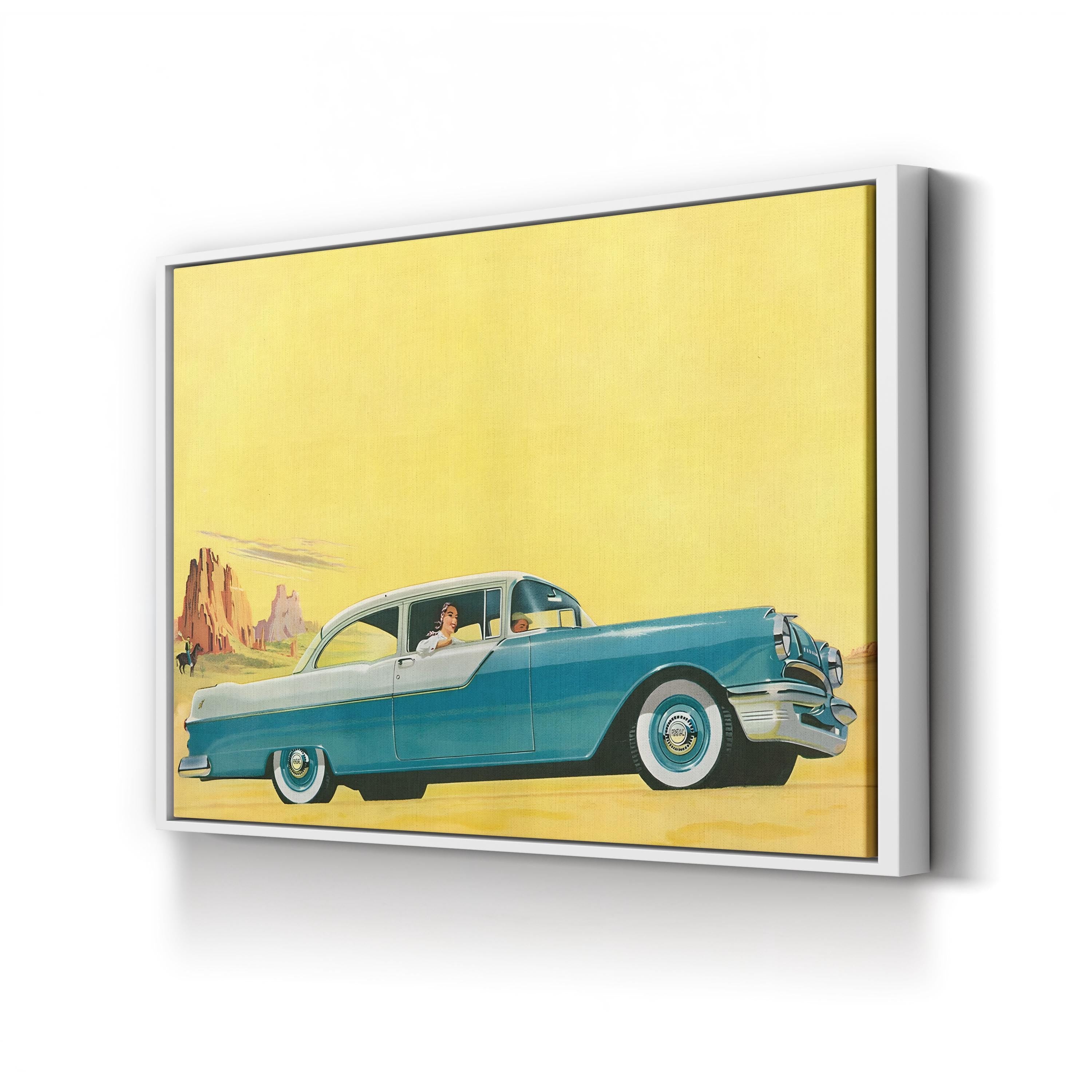 1950s Classic Car – Vintage Photography Wall Art | Retro Automotive Canvas Print