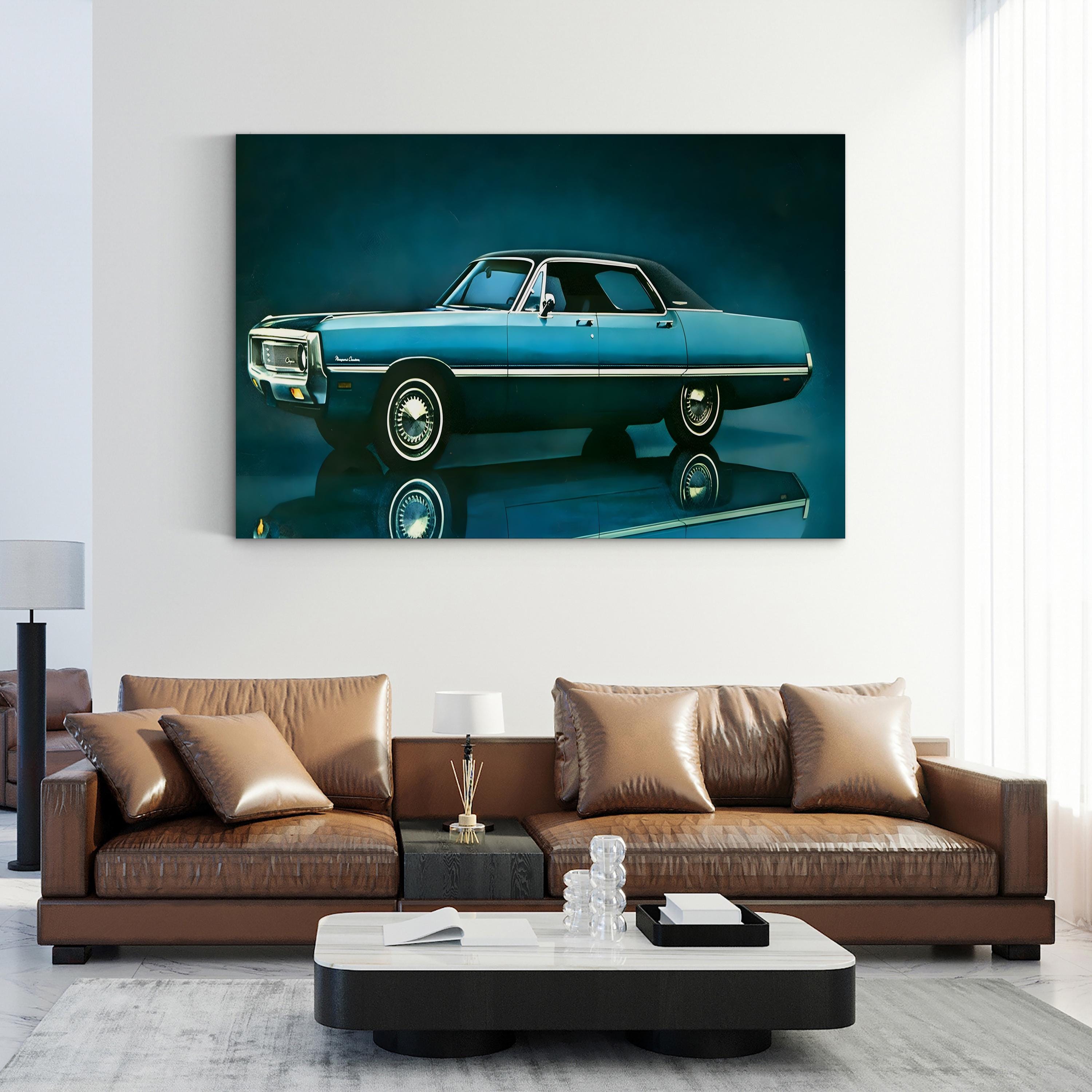 1960s Chrysler Magazine Advert – Period Advertisement Wall Art | Mid-Century Automotive Canvas Print