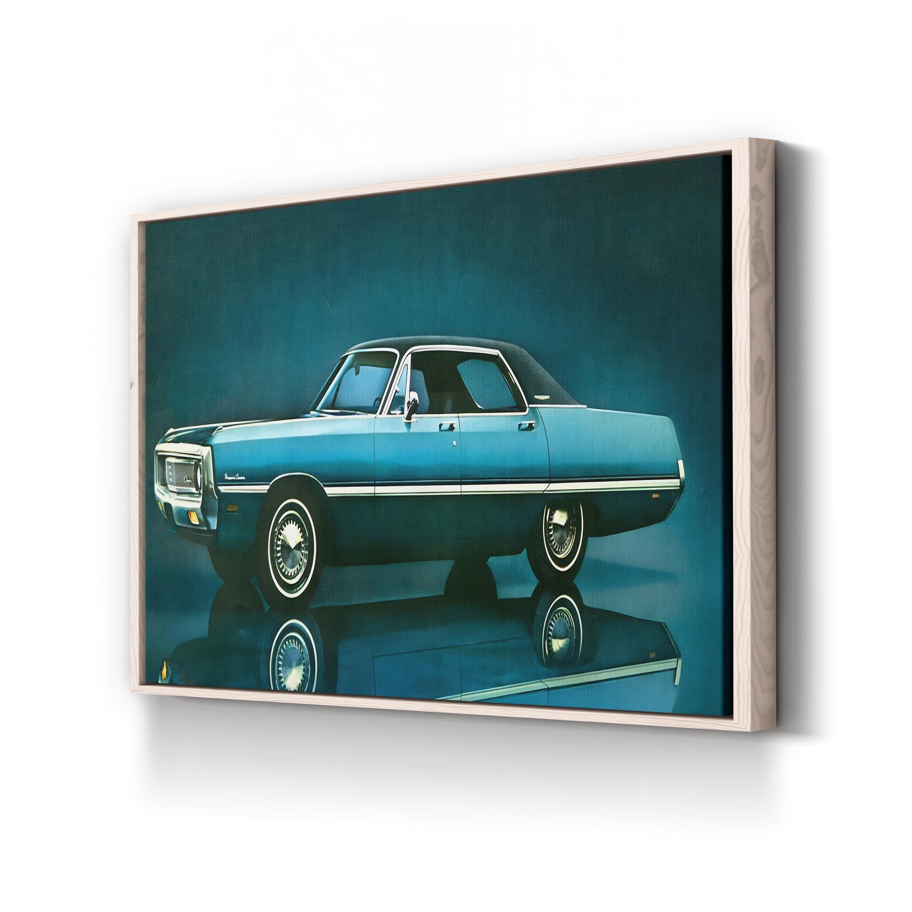 1960s Chrysler Magazine Advert – Period Advertisement Wall Art | Mid-Century Automotive Canvas Print