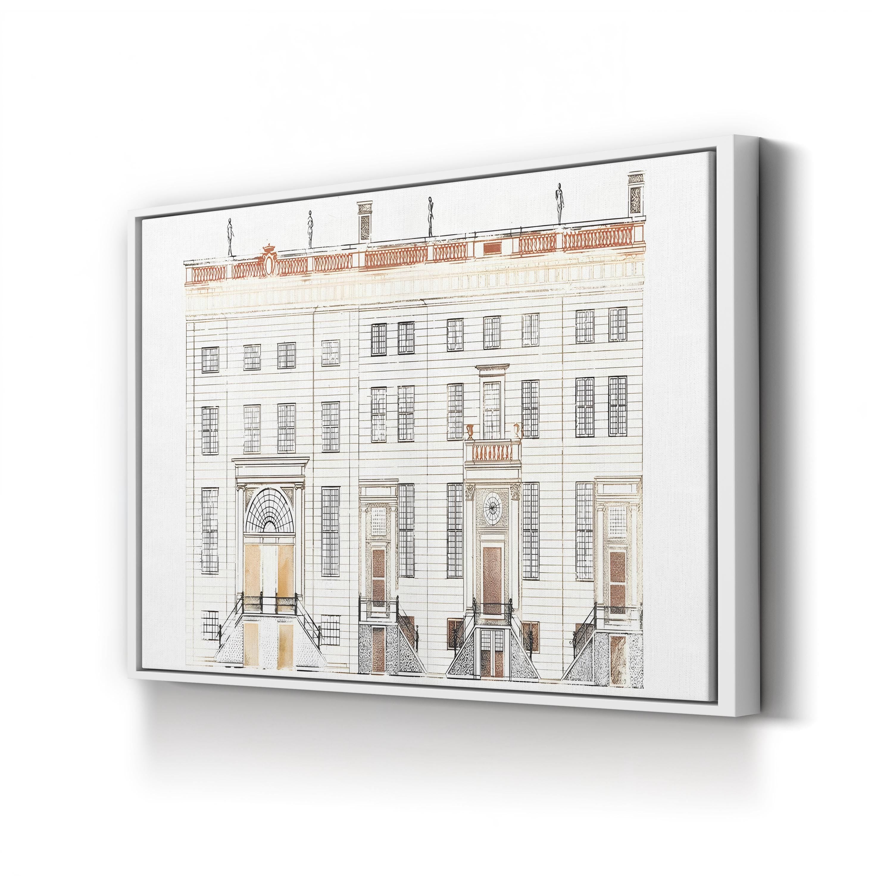 Amsterdam Canal Houses V Wall Art by Johan Teyler – Dutch Architectural Cityscape Print
