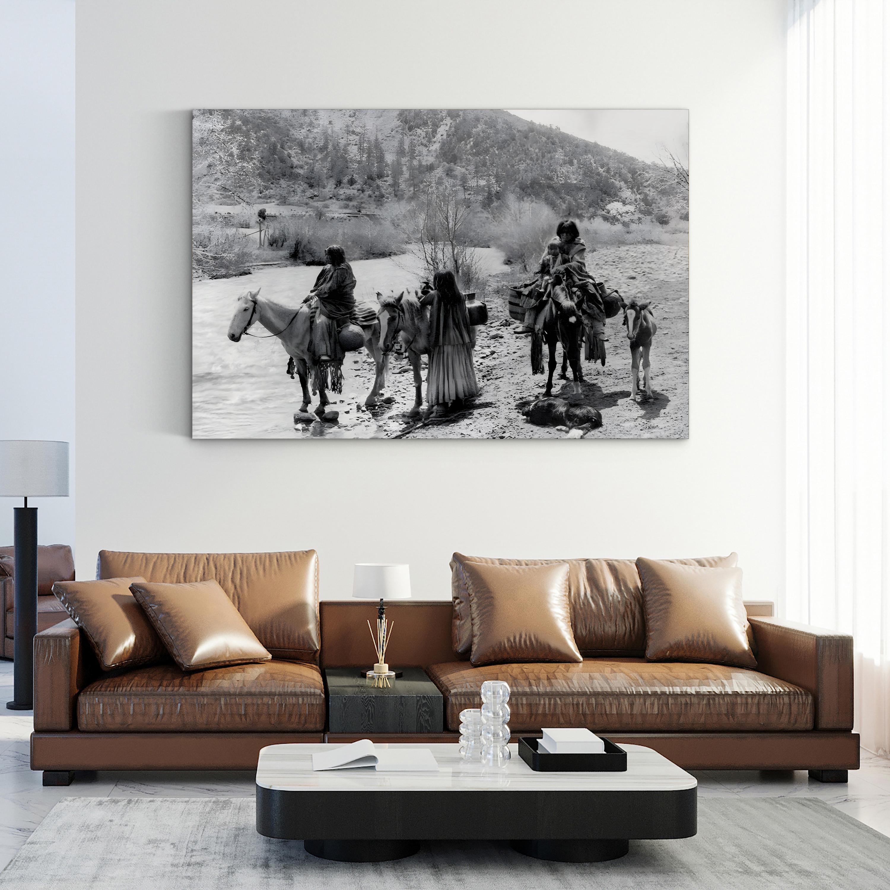 Vintage Apache Native American Photo Canvas Print: Apache Group, c.1906