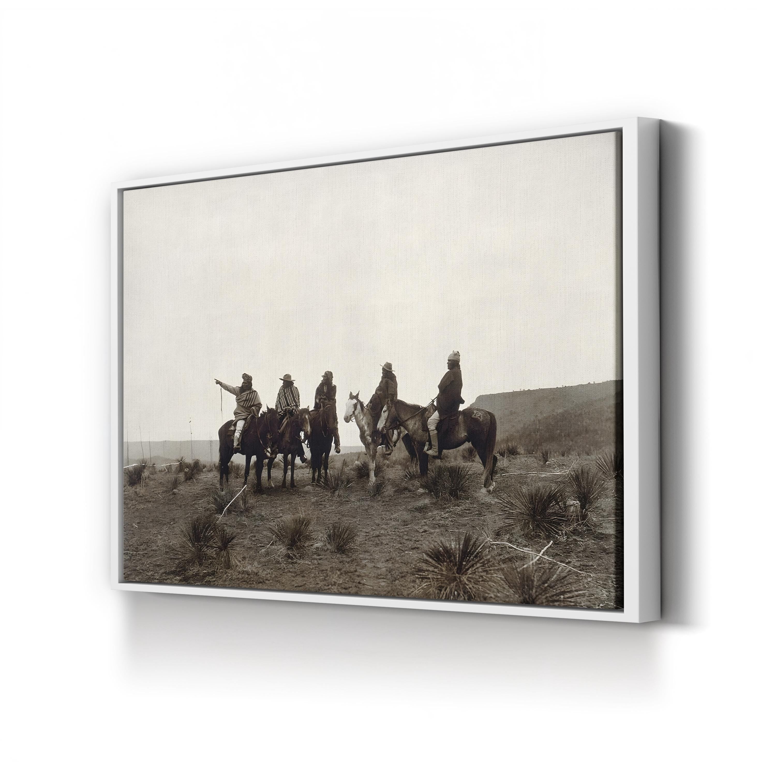 Vintage Apache Portrait Canvas Print: The Lost Trail, c.1903