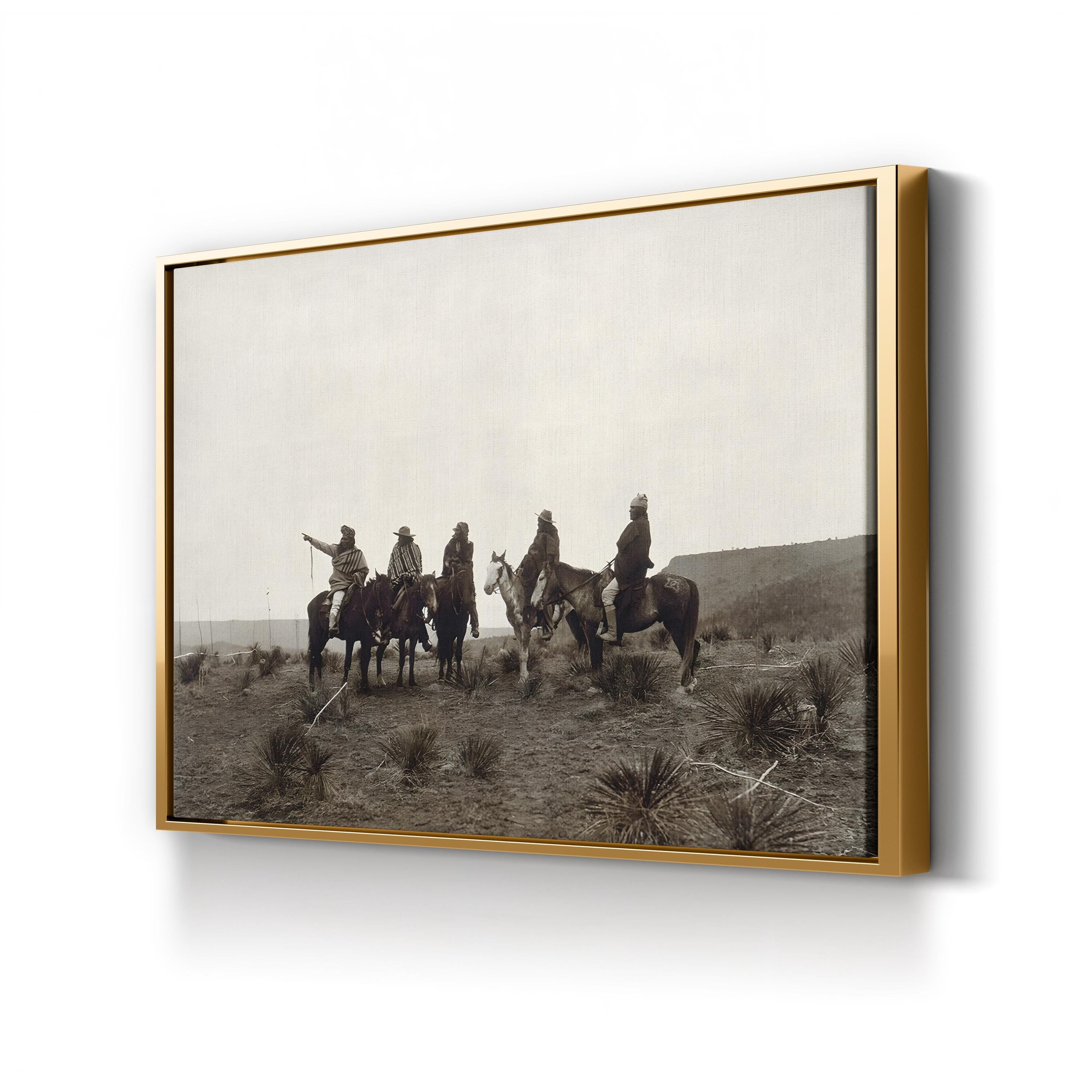 Vintage Apache Portrait Canvas Print: The Lost Trail, c.1903