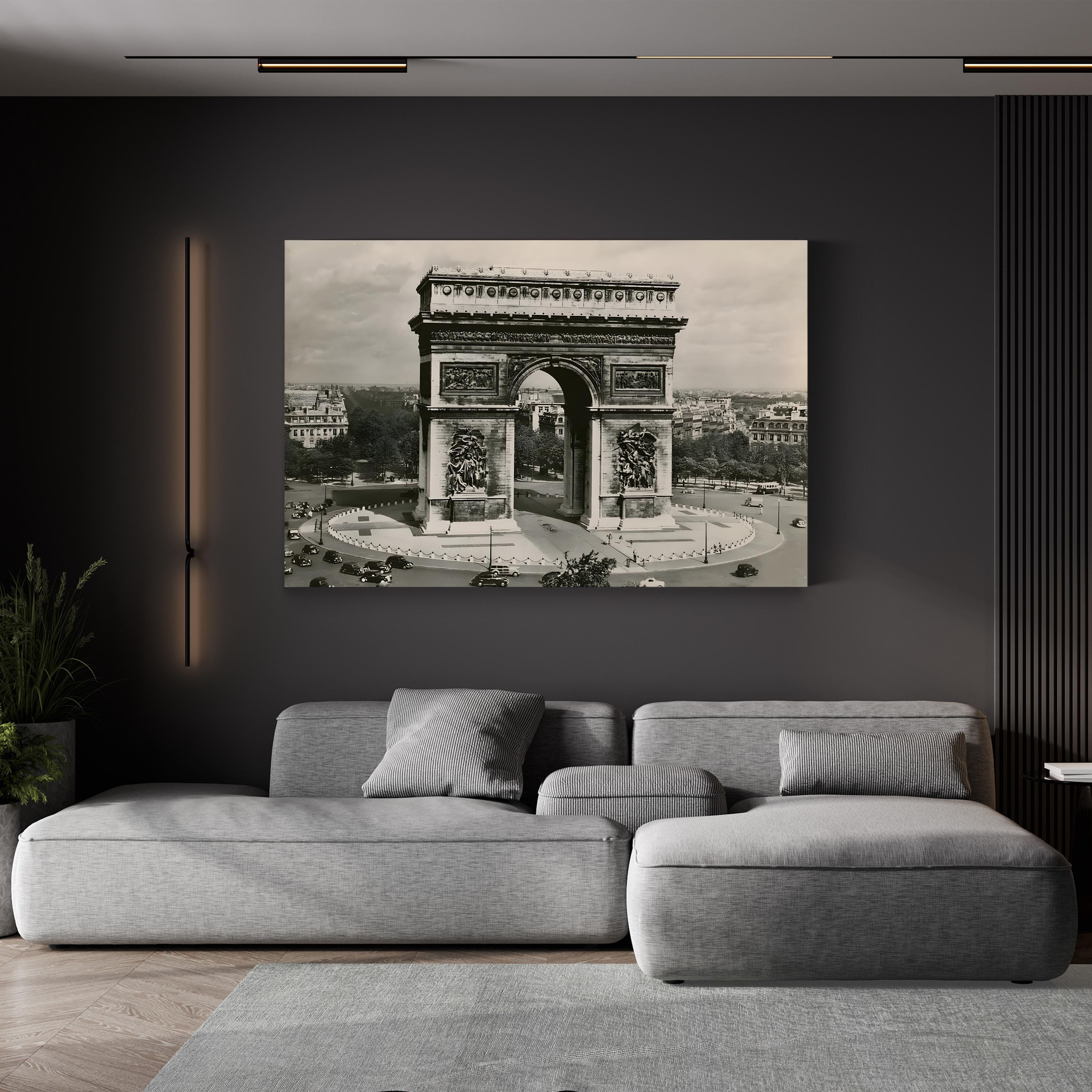 Arc de Triomphe Wall Art by Alan Paul – Vintage Paris Architectural Photograph